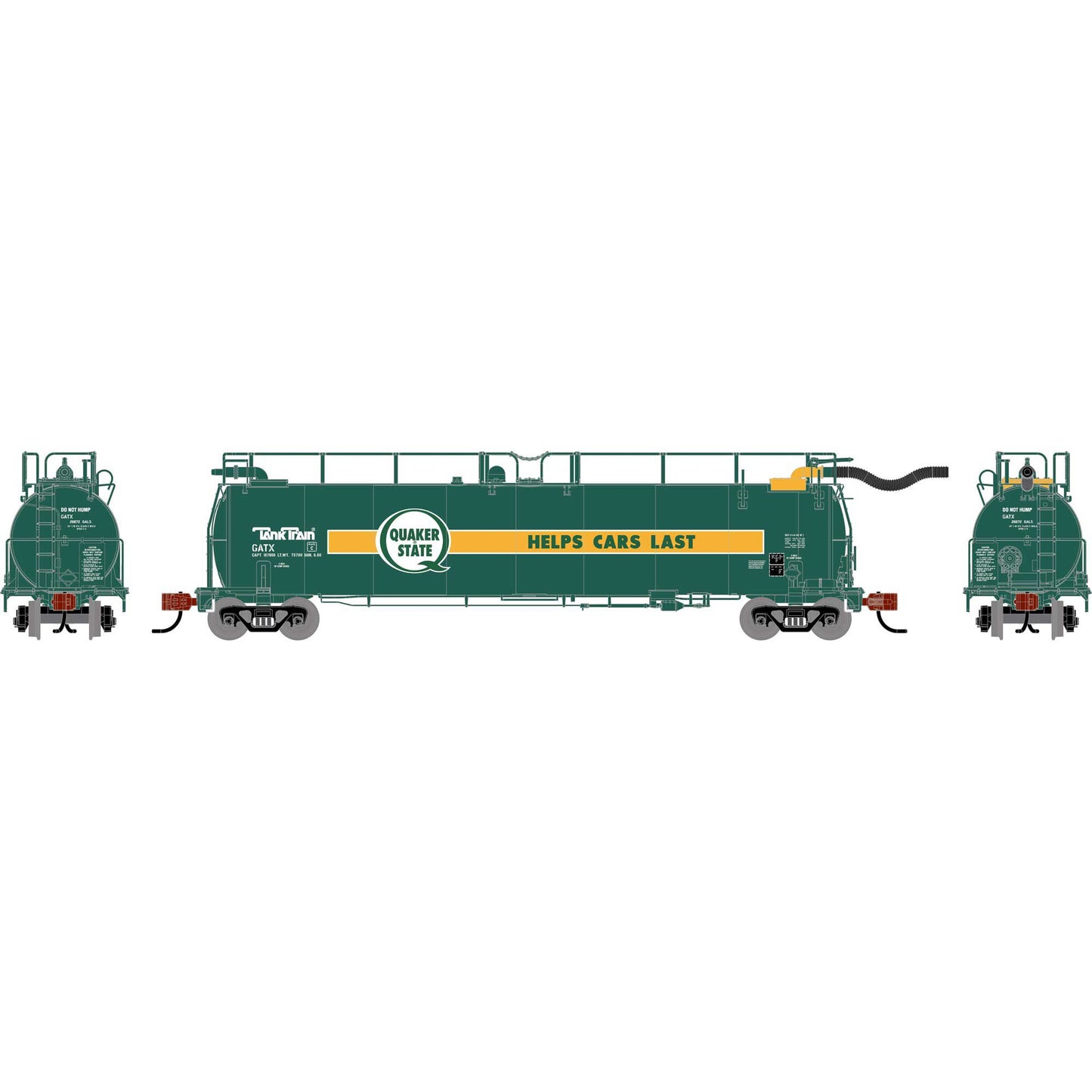 N TankTrain Intermediate GATX Quaker State Model (ATH-1787)