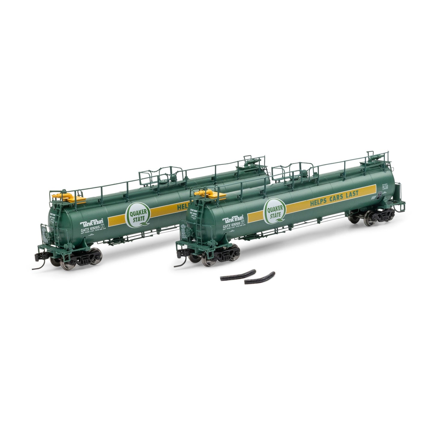 N TankTrain Intermediate GATX Quaker State Model Train (ATH-1793)