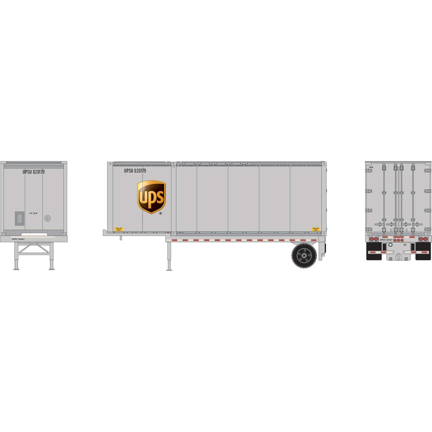 HO 28' Container and Chassis Set (ATH-1835)