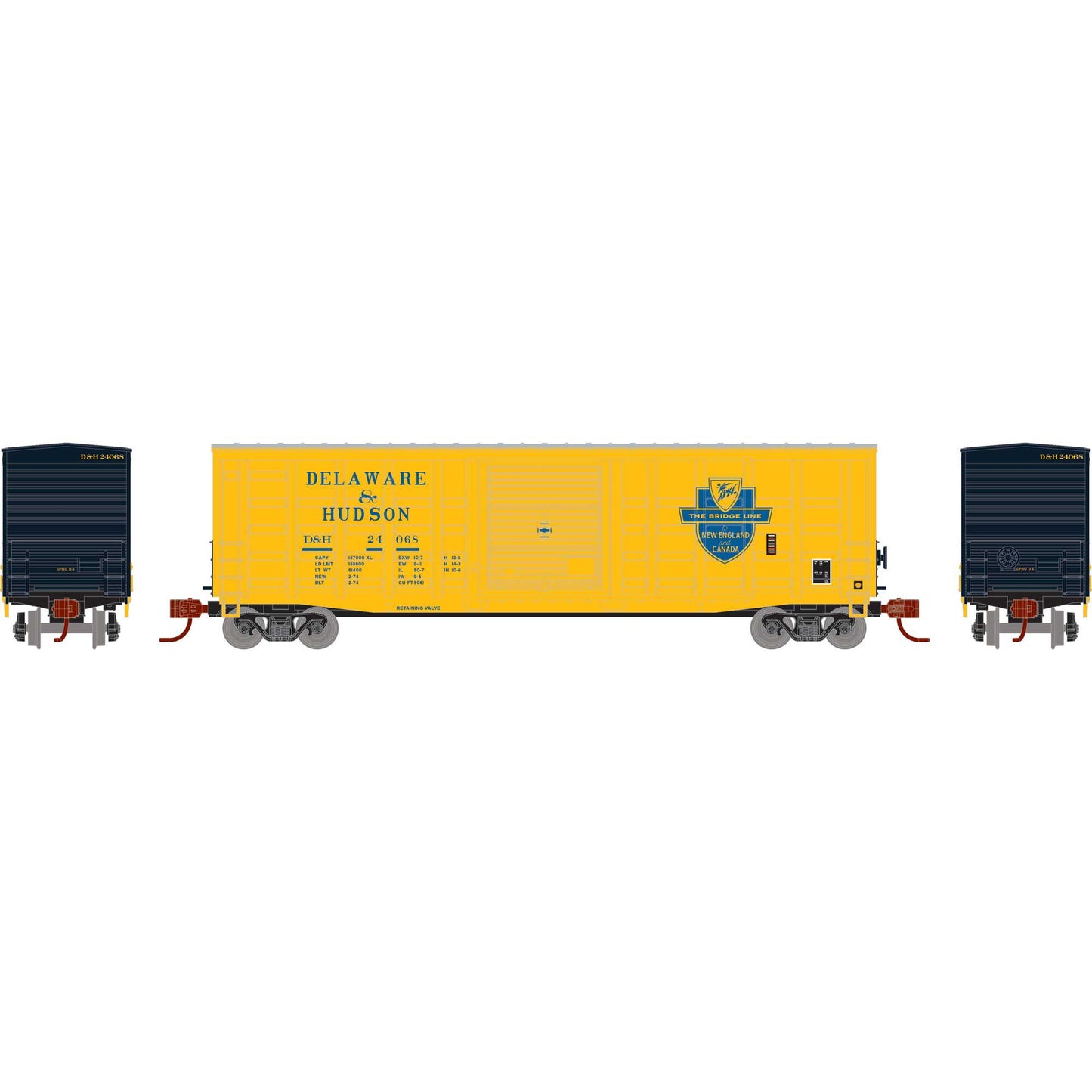 N 50' Waffle Box Car DH #24068 (ATH-1894)