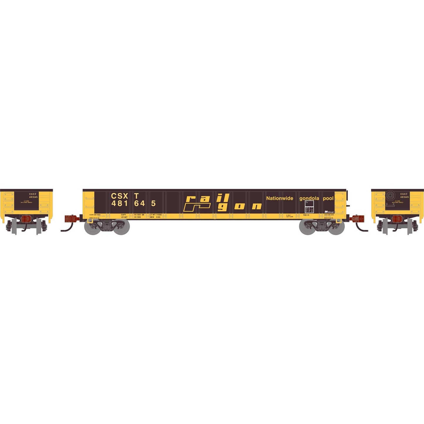 N 52' Mill Gondola CSXT #481645 (ATH-1903)