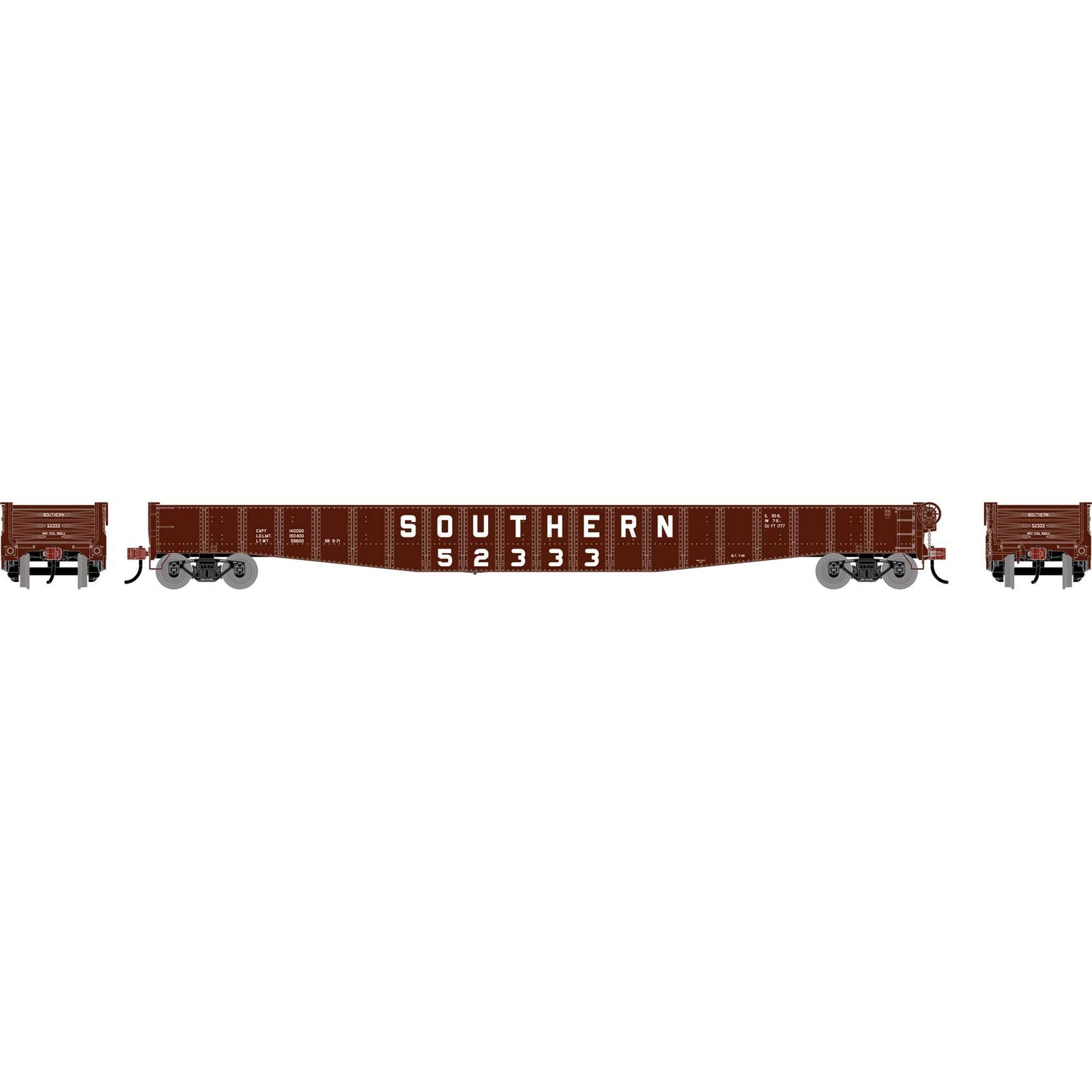 HO 65' Mill Gondola Model SOU #52333 (ATH-1955)