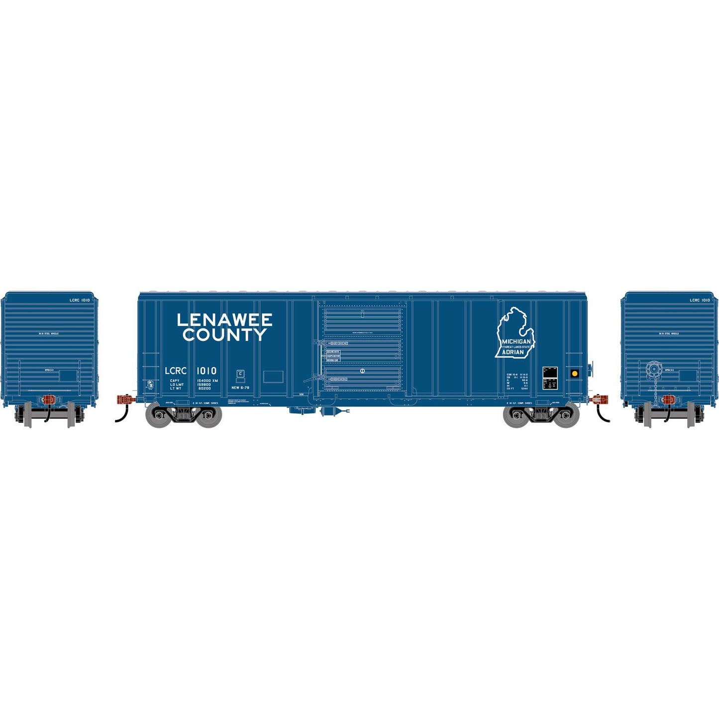 HO 50' PS 5344 Box Car LCRC #1010 (ATH-2049)