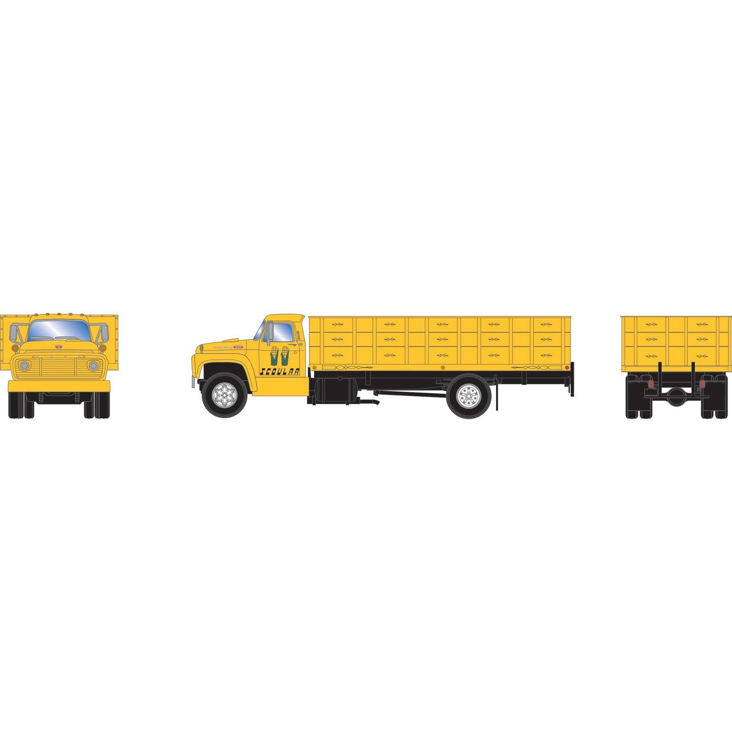 HO Ford F-850 Grain Truck Model (ATH-2106)