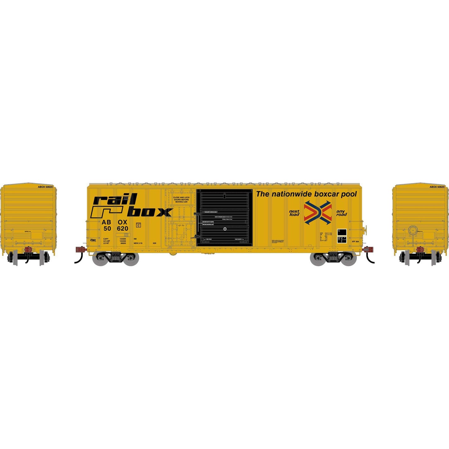 HO 50' FMC 5277 Combo Door Box Car ABOX Early (ATH-2125)