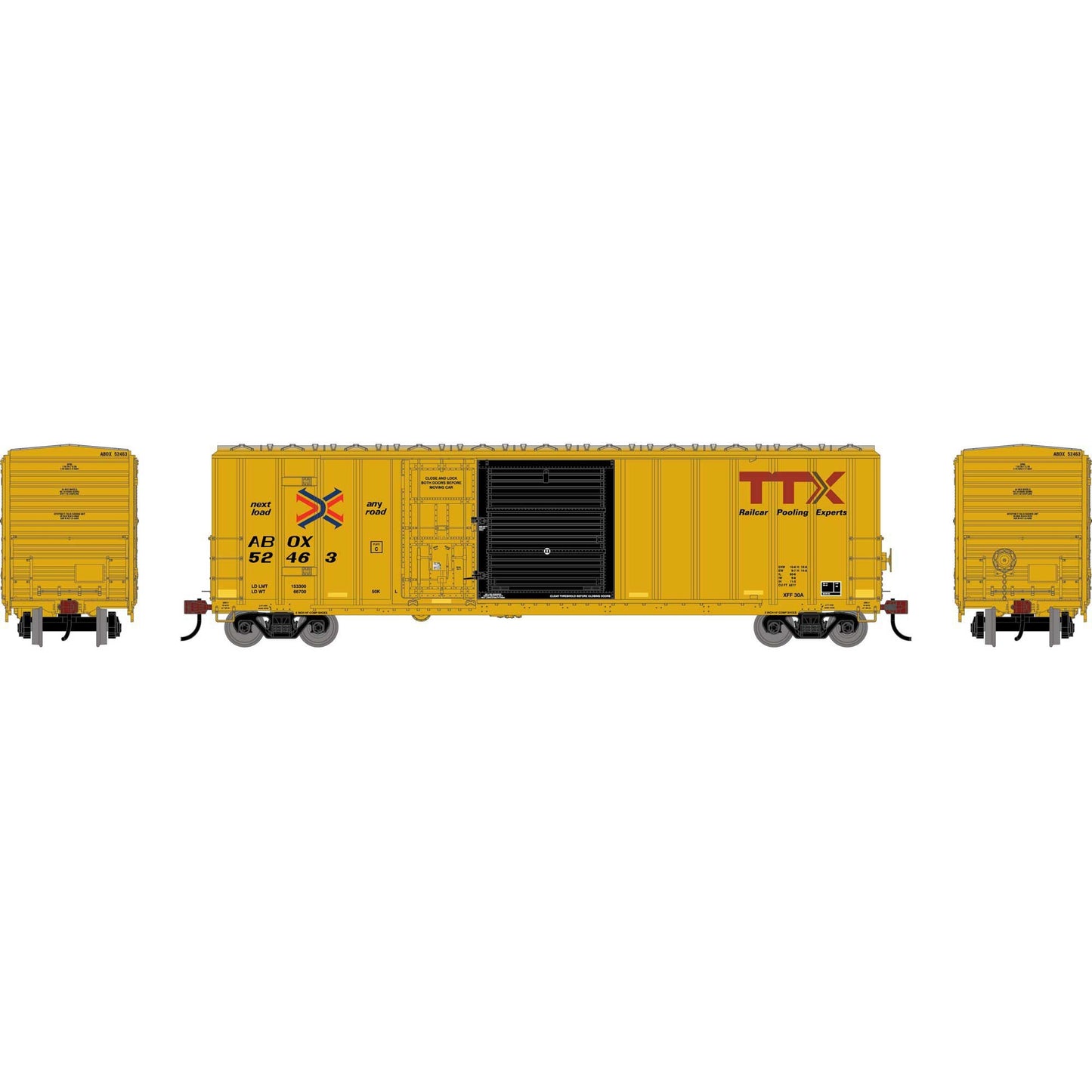 HO 50' FMC 5277 Combo Door Box Car Plastic Model (ATH-2136)