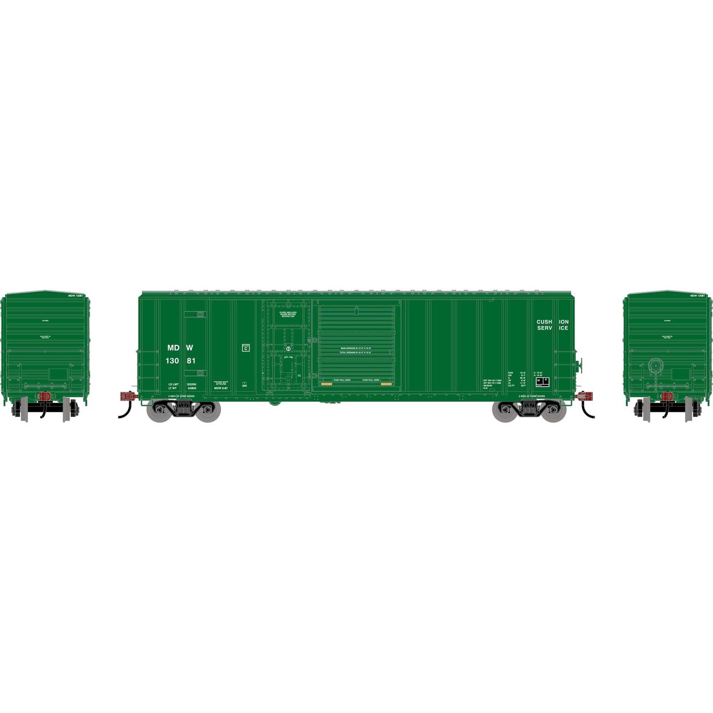 HO 50' FMC 5277 Combo Door Box Car MDW #13081 (ATH-2140)