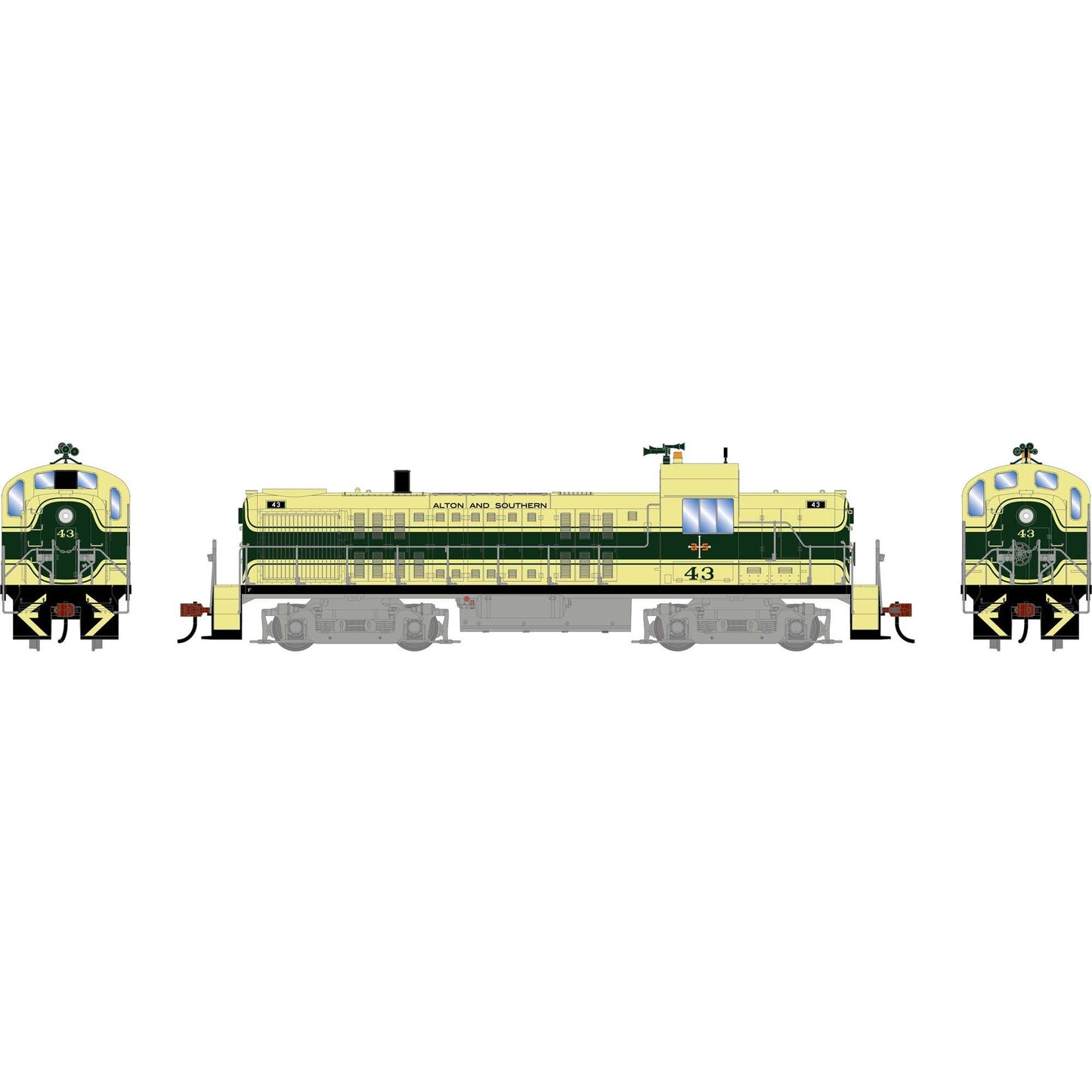 HO RS-3 Locomotive with DCC and Sound AS #43 (ATH-2168)
