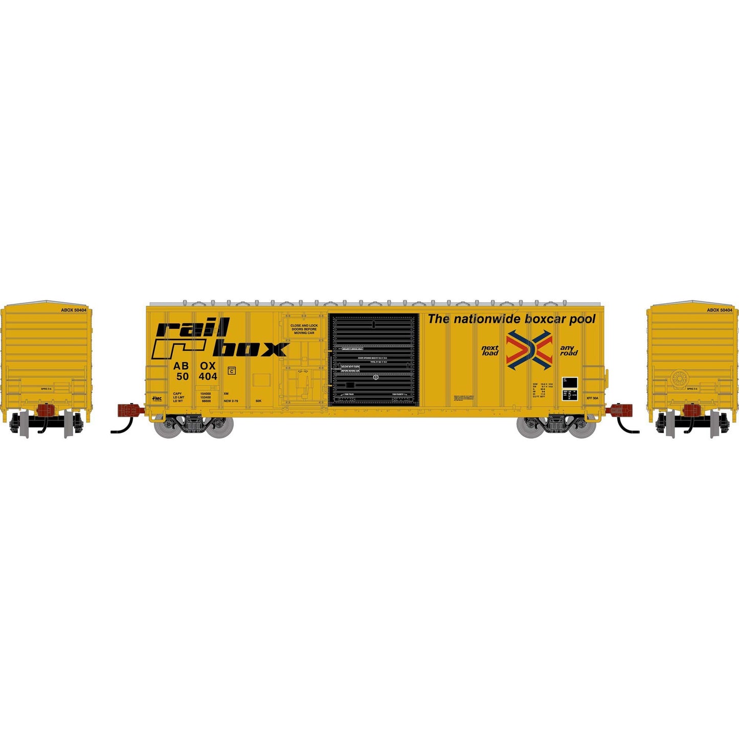 N 50' FMC 5277 Combo Door Box Car ABOX 'Early' #50404 (ATH-2171)