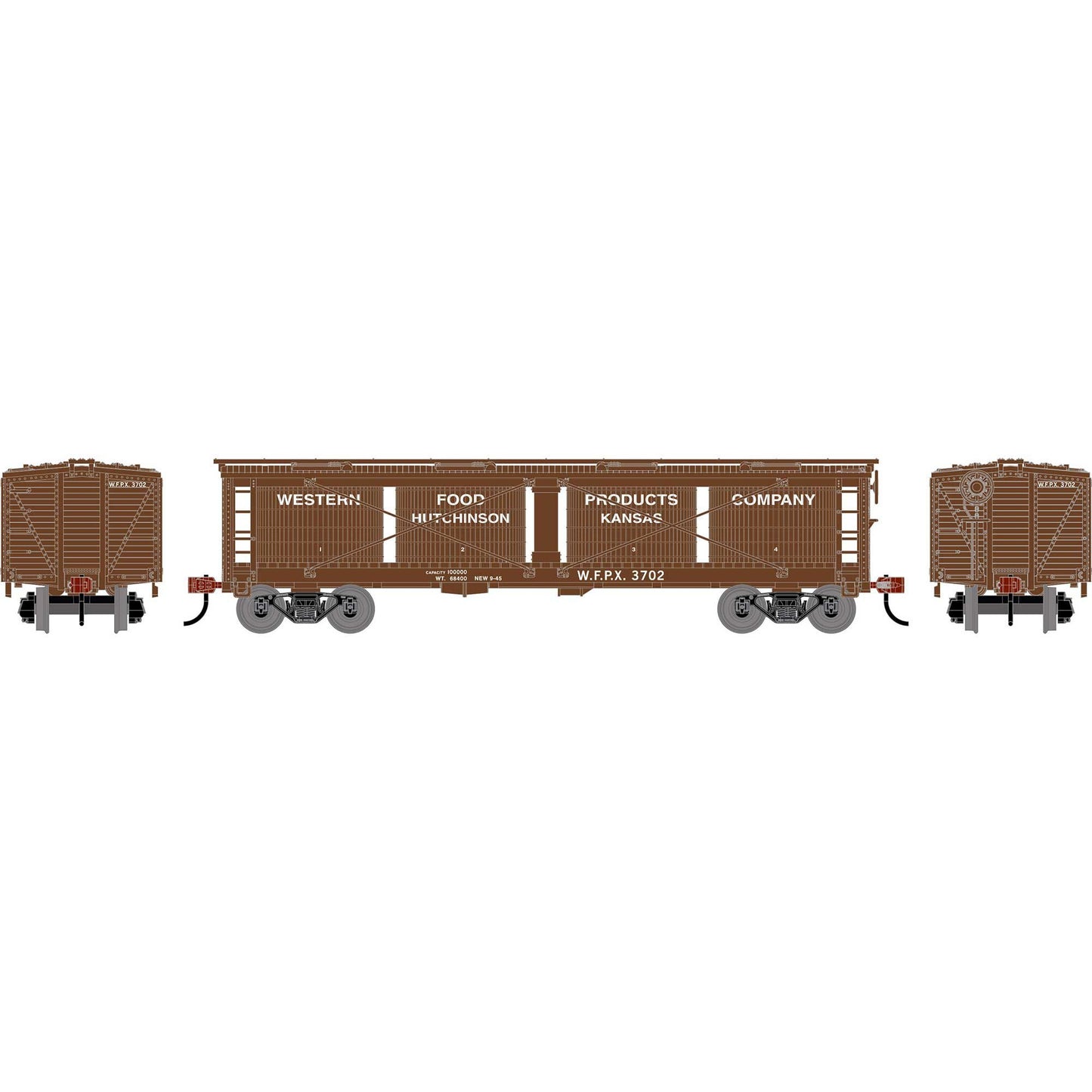 HO ATH 40' Pickle Car WFPX #3702 (ATH-2183)
