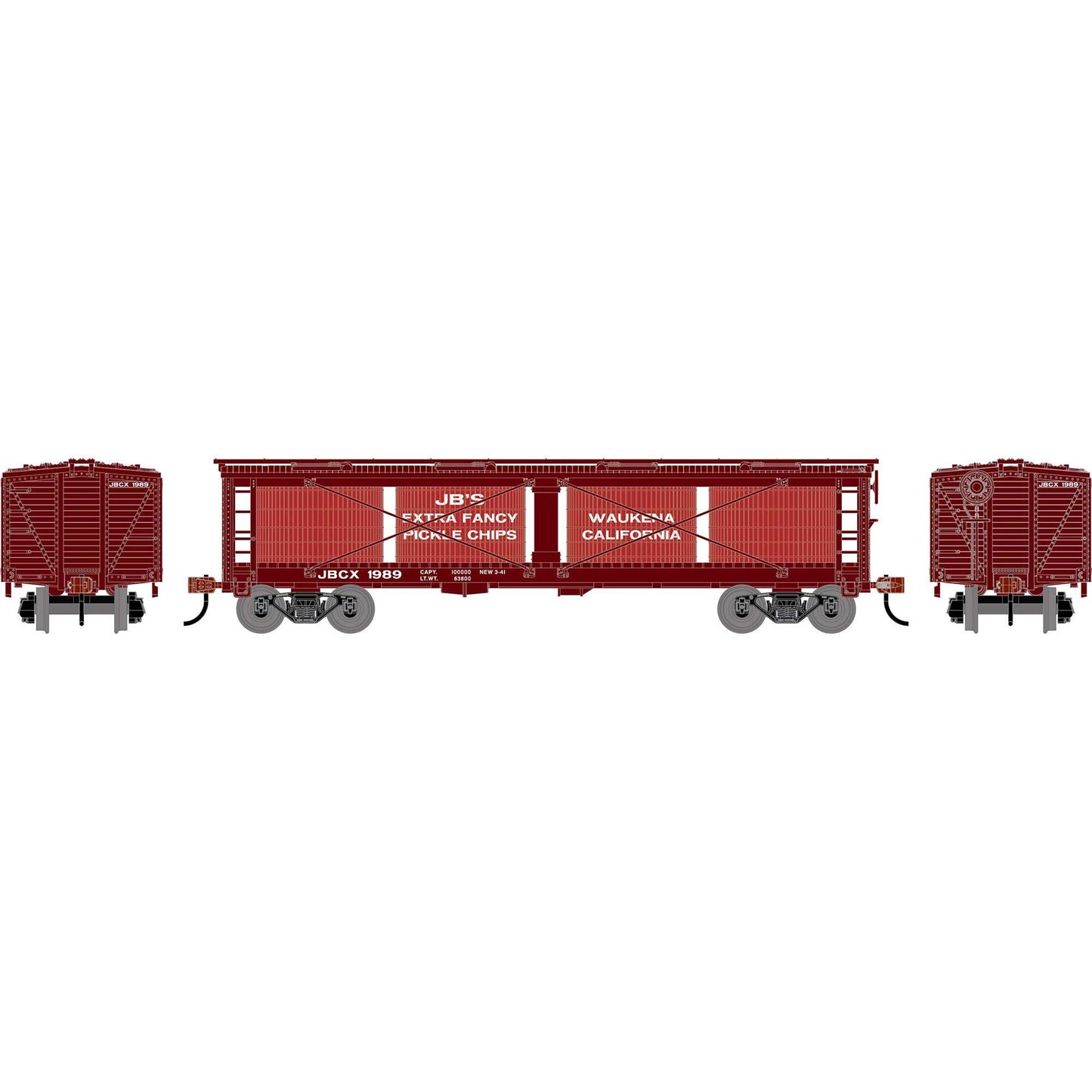 HO ATH 40' Pickle Car JBCX #1989 (ATH-2200)