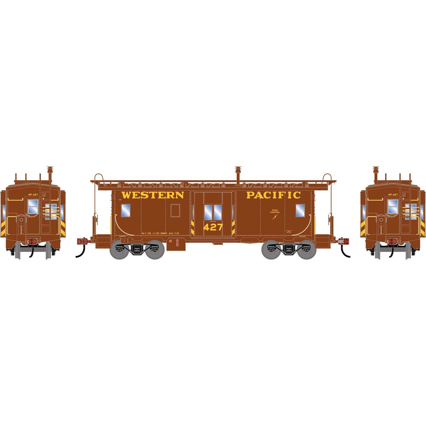 HO Bay Window Caboose WP #427 (ATH-2257)