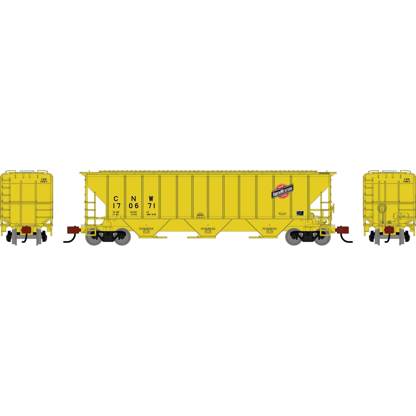 N ATH PS 4427 Covered Hopper CNW #170671 (ATH-2384)