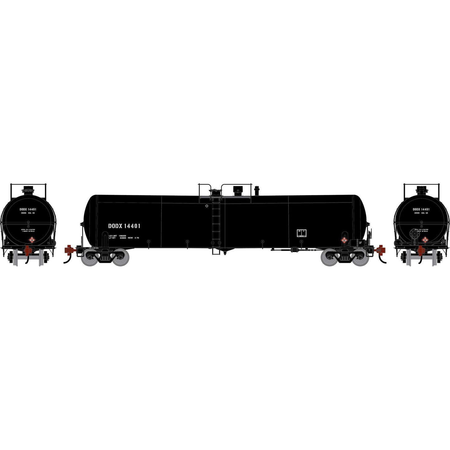 HO ATH 30K Ethanol Tank Car DODX 14401 (ATH-2403)