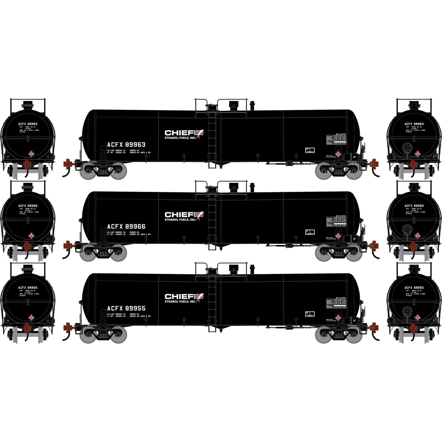 HO 30K Ethanol Tank Car ACFX Model (ATH-2410)