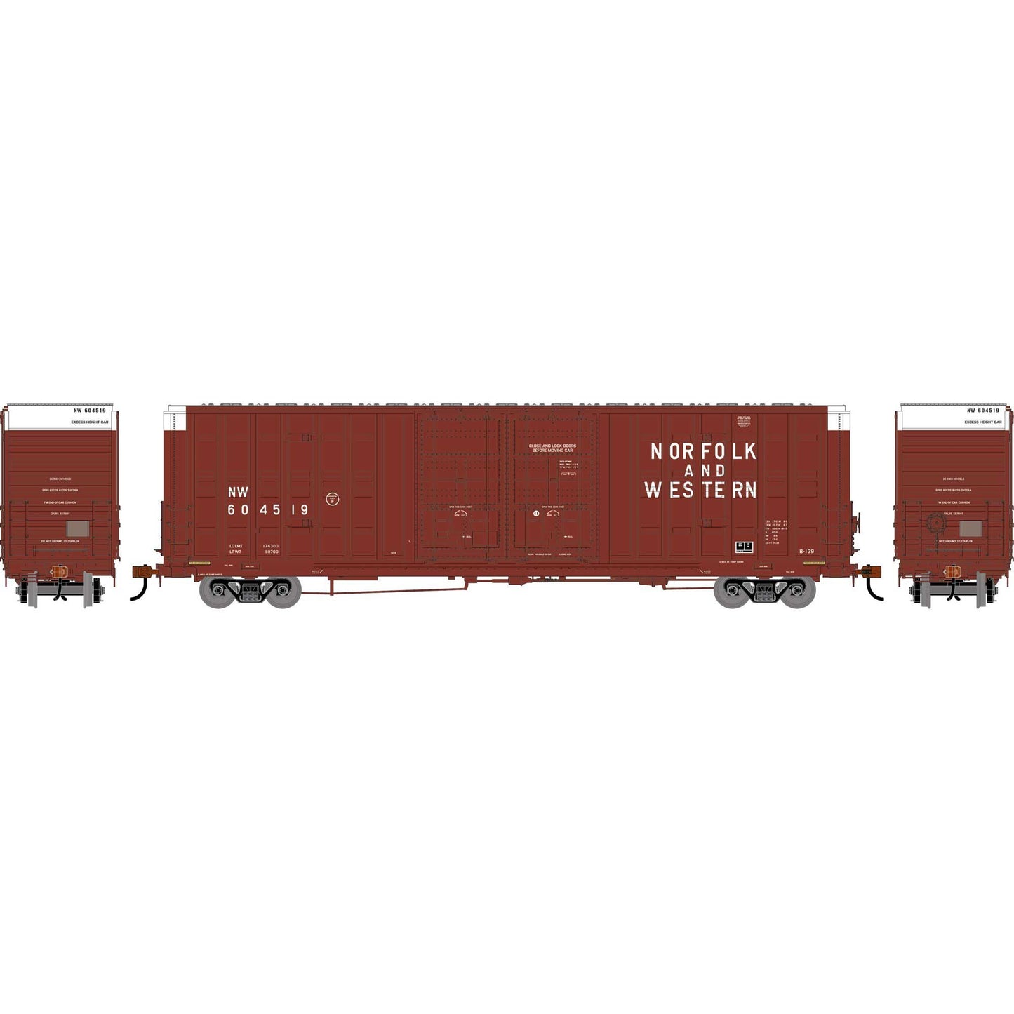 HO 60' Berwick Box Car NW #604519 (ATH-2511)