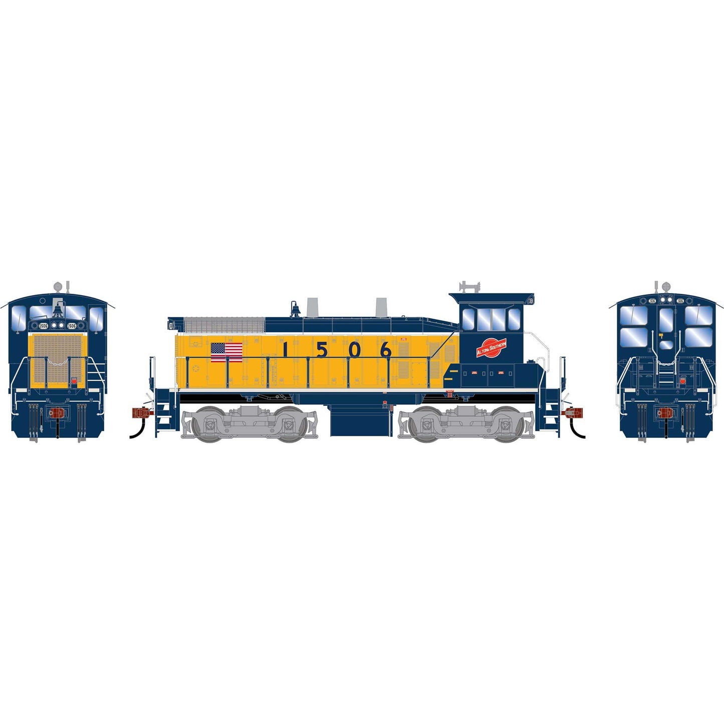 HO SW1500 Locomotive ALS #1506 (ATH-2522)