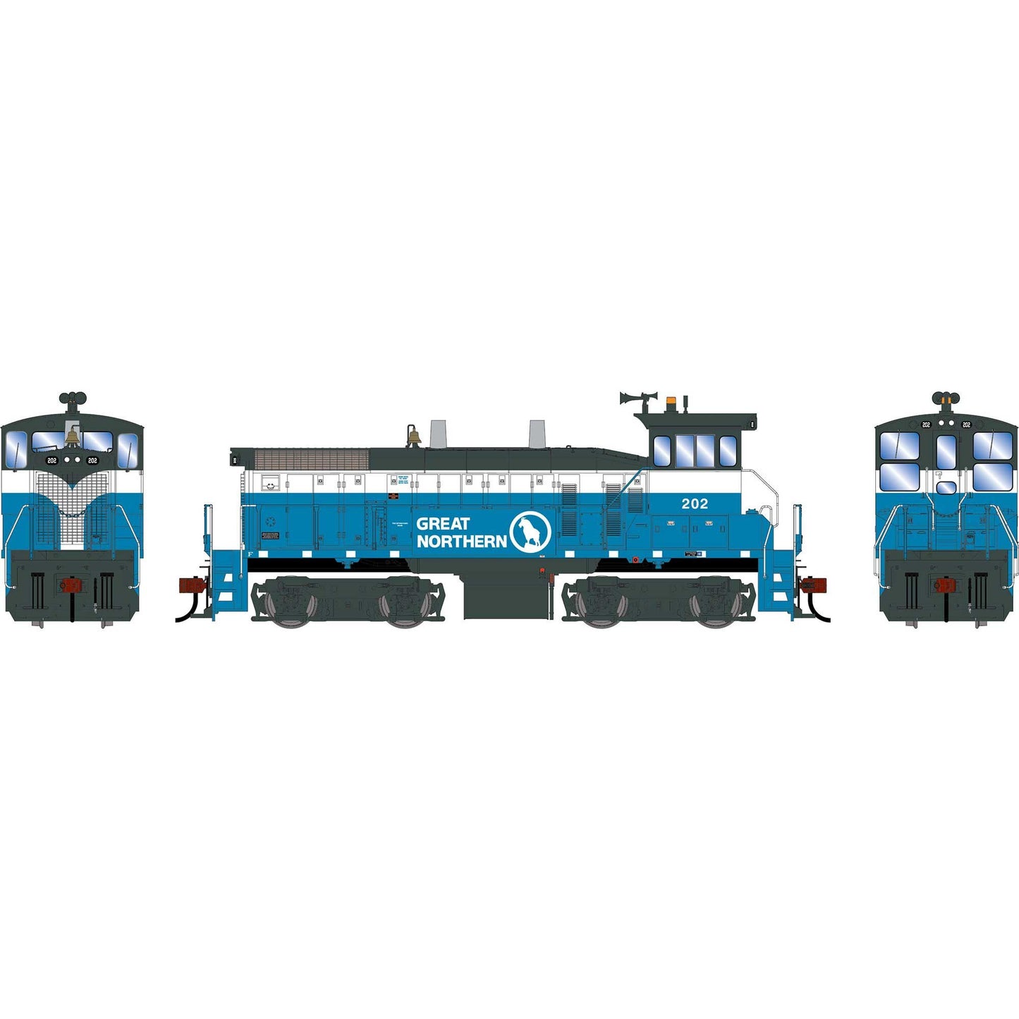 HO SW1500 Locomotive with DCC and Sound, GN #202 (ATH-2539)