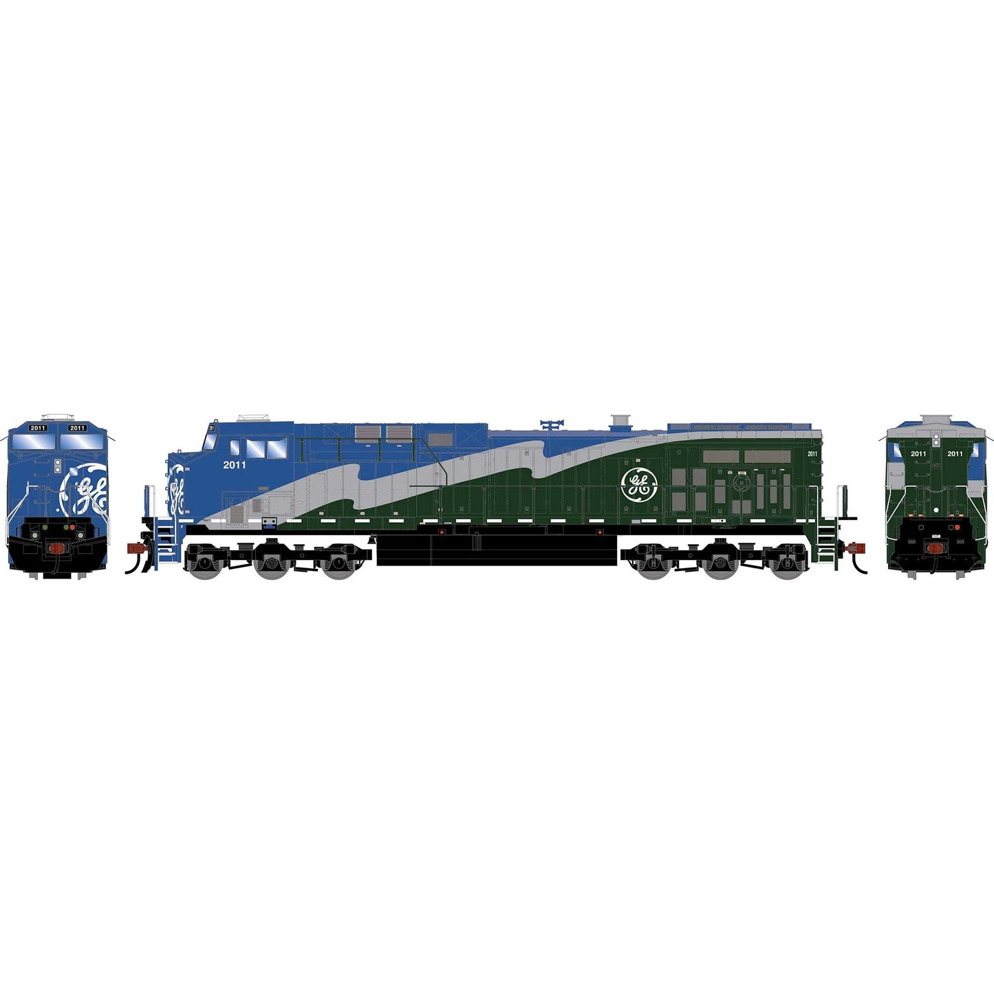HO AC4400CW Locomotive GECX Demonstrator #2011 (ATH-2576)