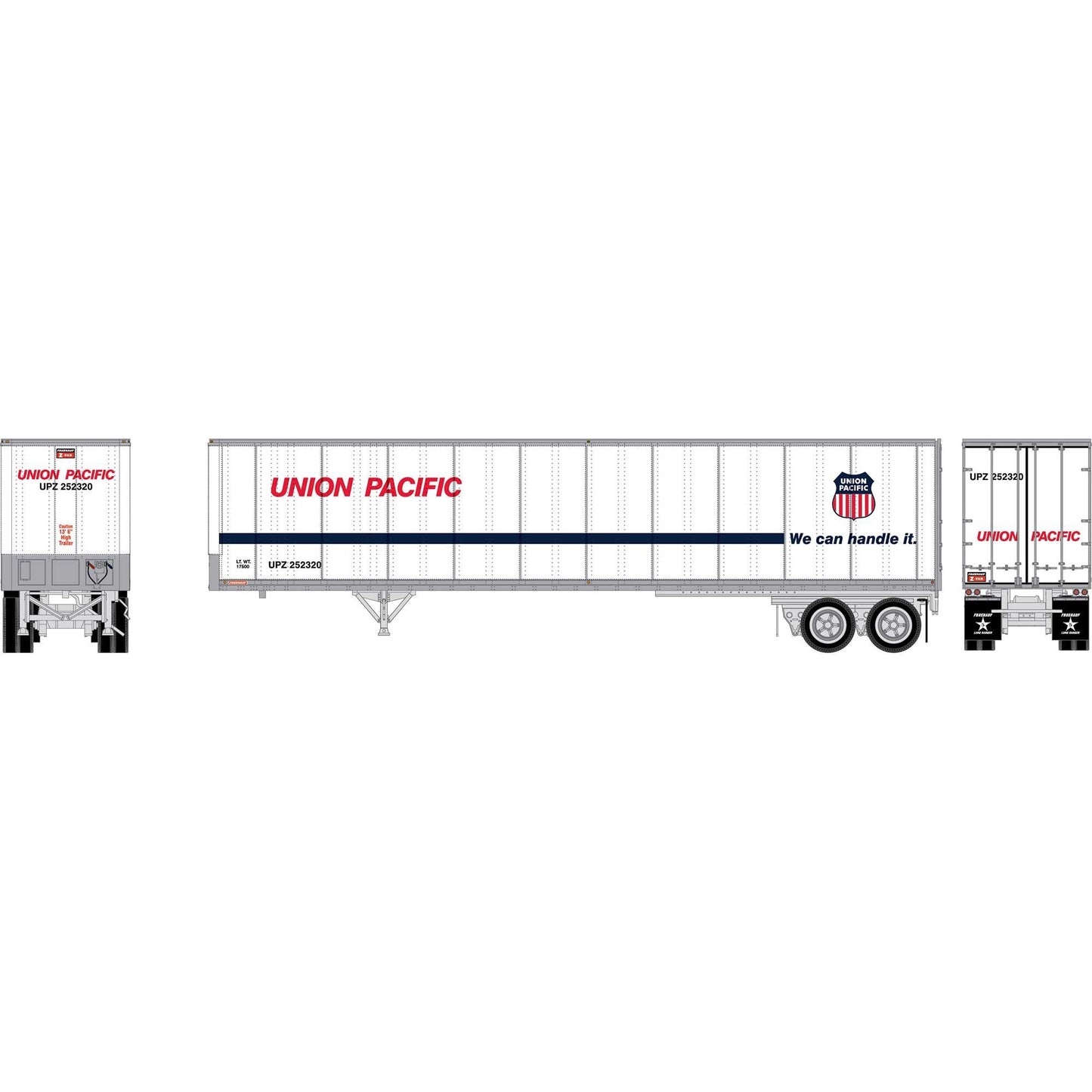 HO 45' Fruehauf Z-Van Trailer Smooth Side (ATH-2605)