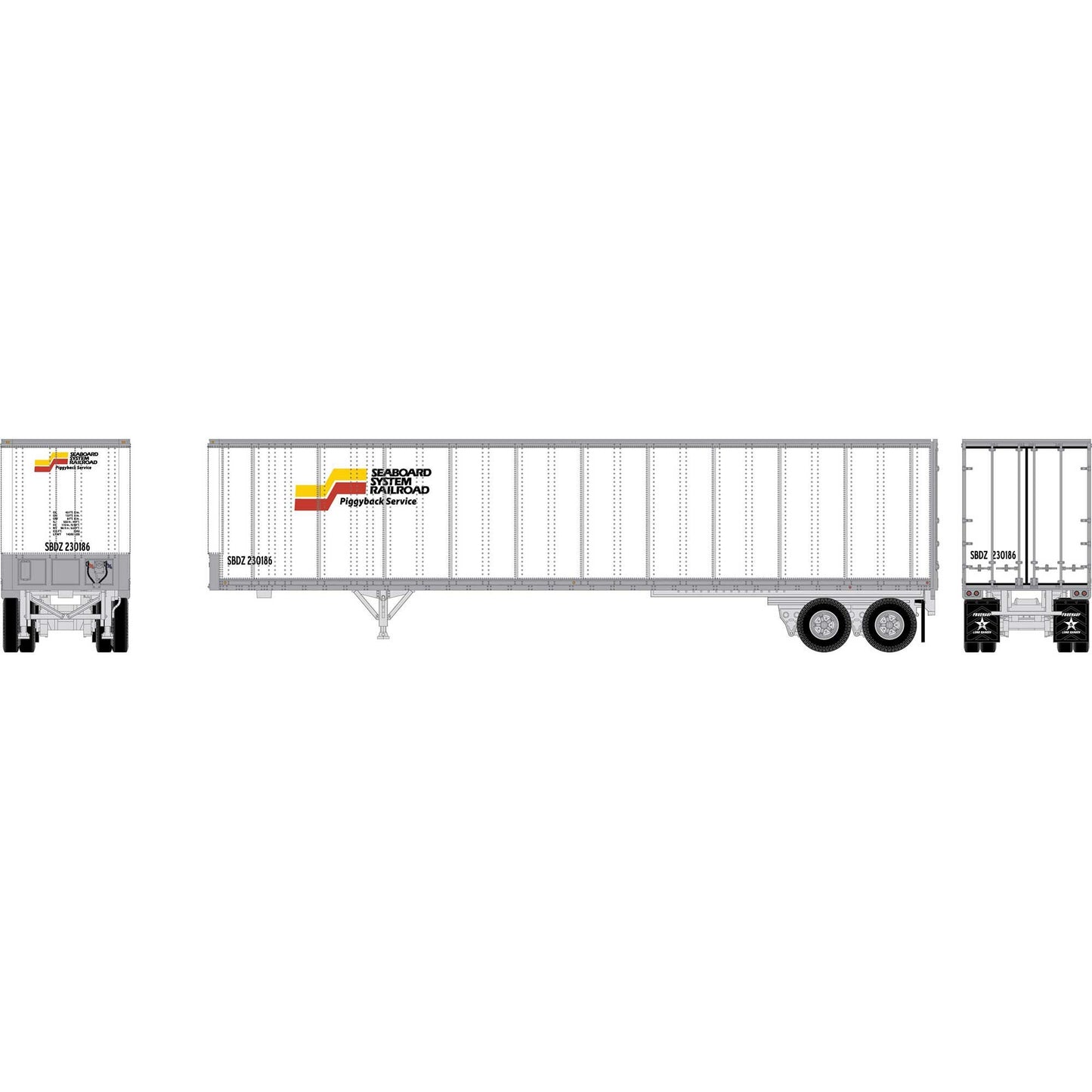 N ATH 45' Fruehauf Z-Van Trailer Smooth Side (ATH-2673)