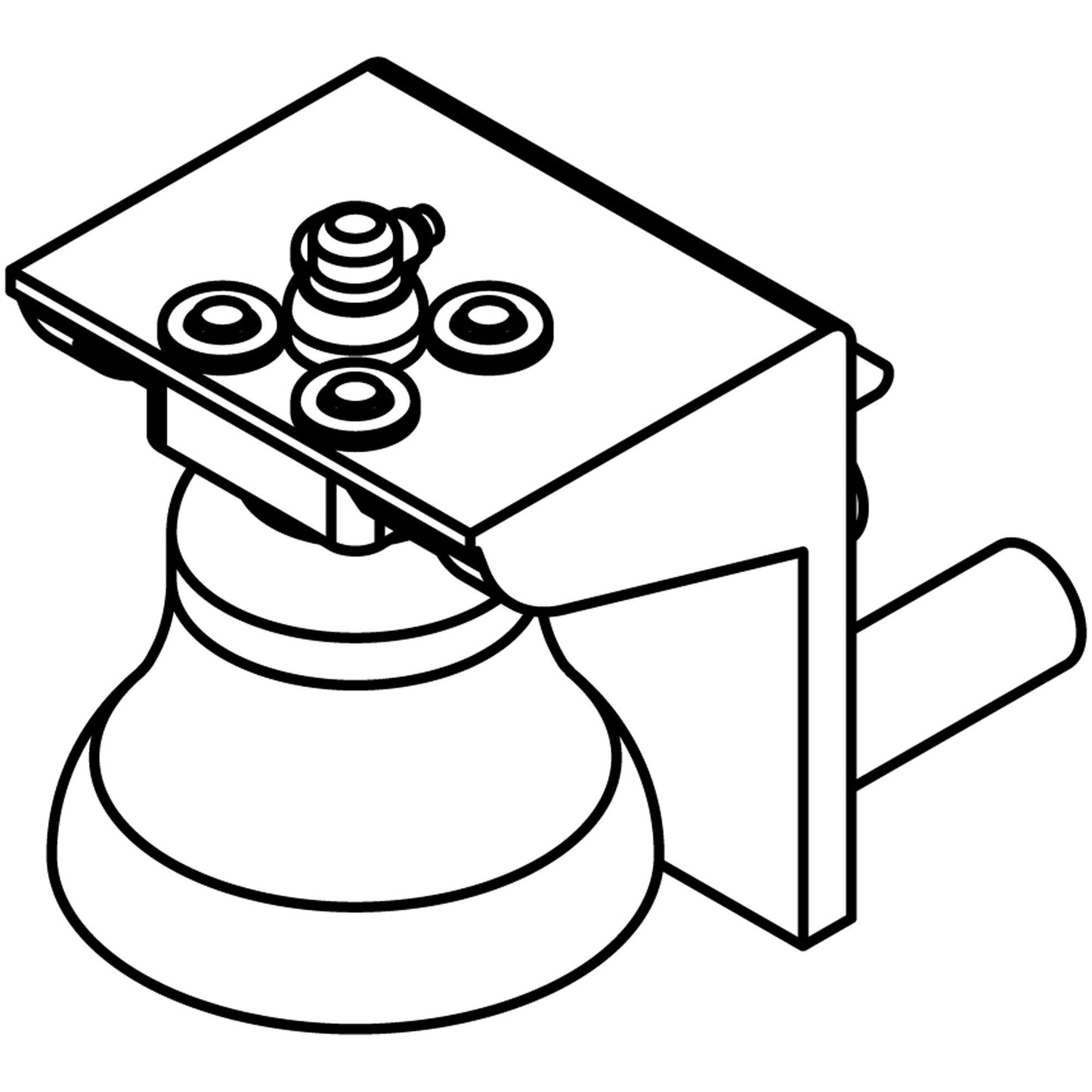 HO Bell Nose Mount (3) (ATH01097)