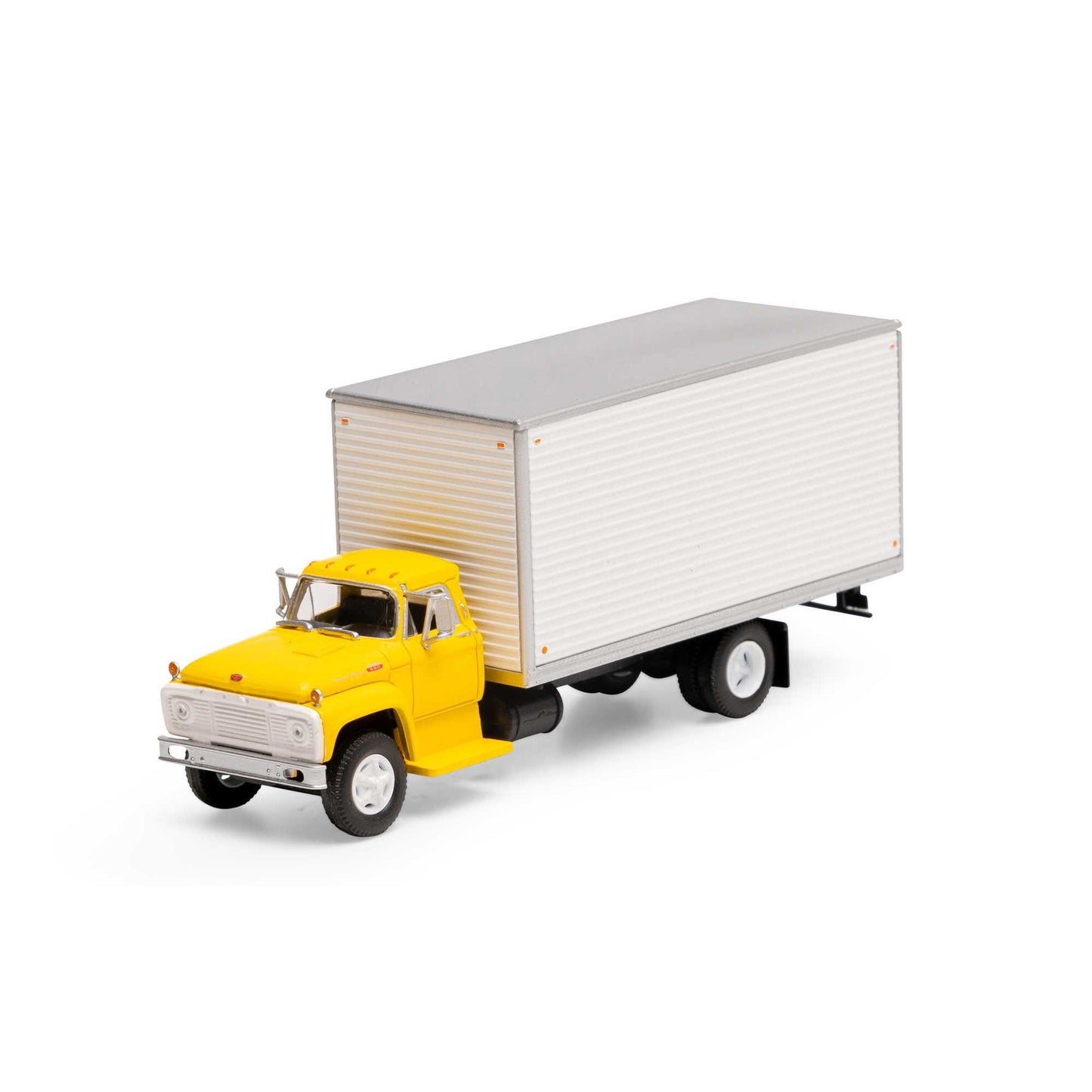 HO Ford F850 Box Van, Yellow (ATH10059)