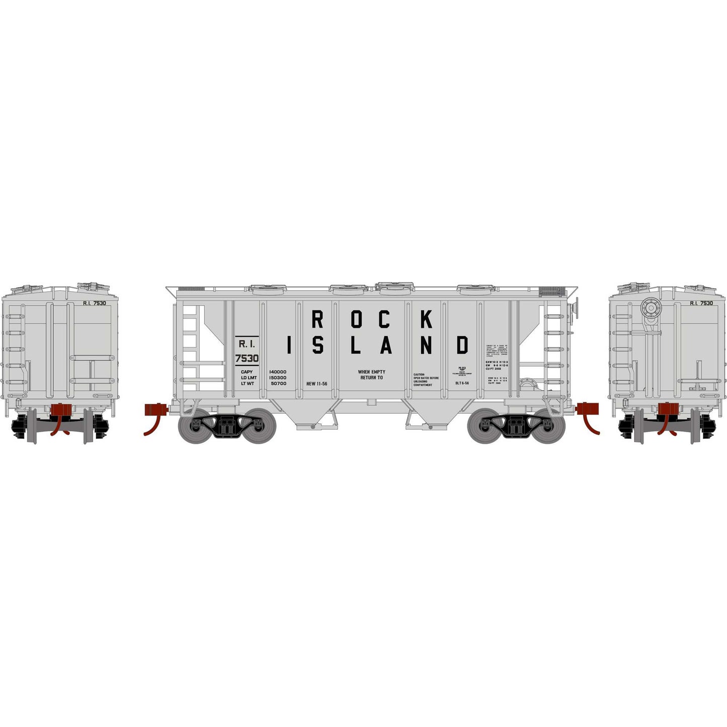 HO PS-2 2003 2-Bay Hopper RI #7530 (ATH15421)