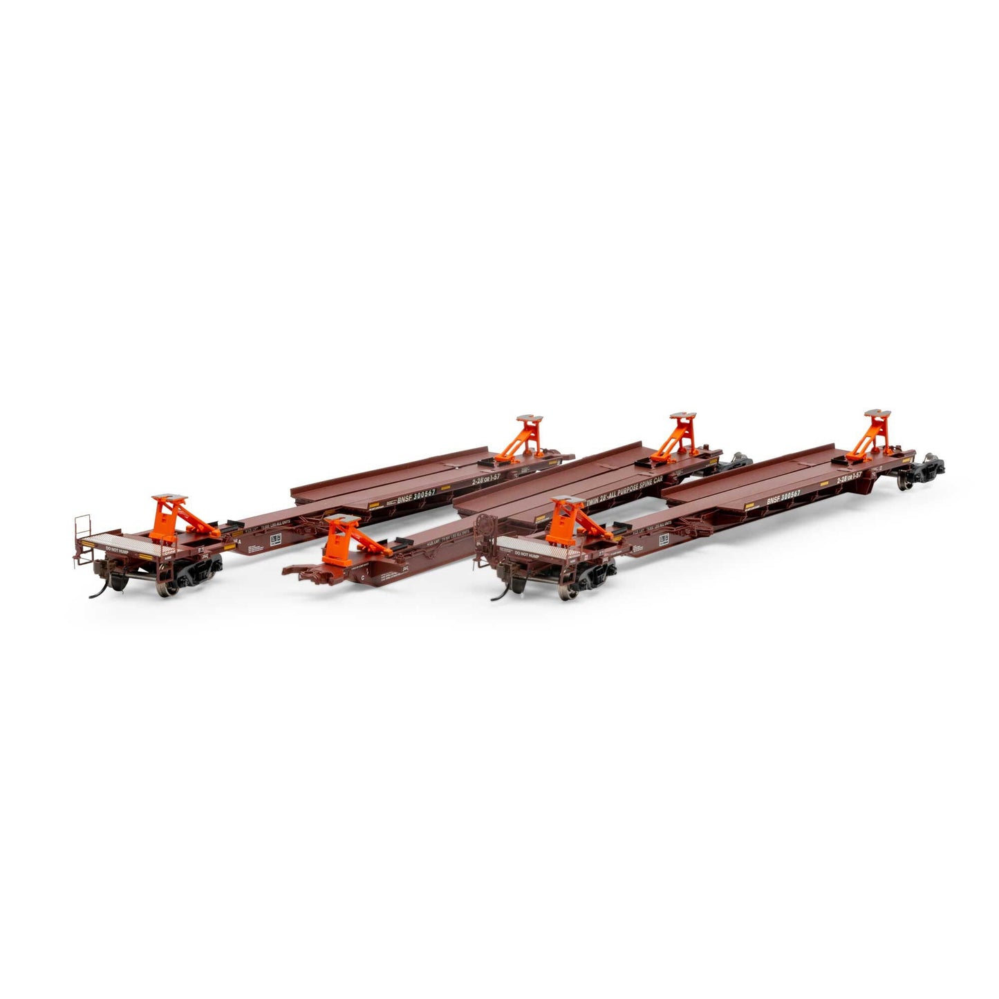 HO RTR 57' Trinity Spine Car BNSF #300567 (ATH15676)