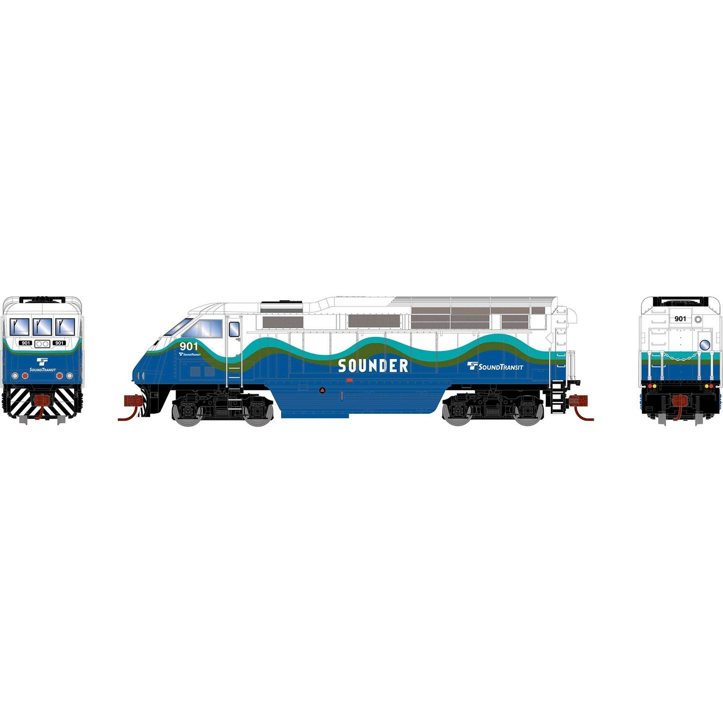 N F59PHI Locomotive SDRX #901 (ATH15865)