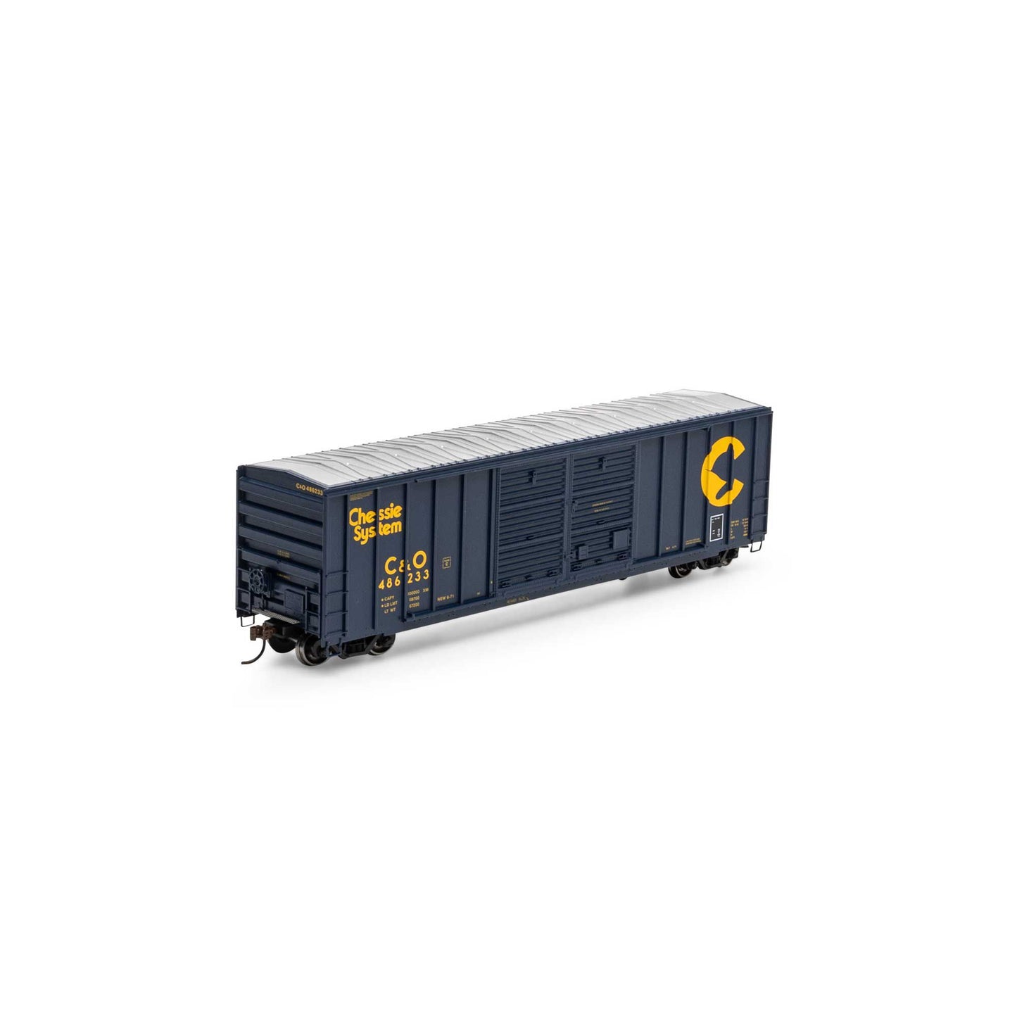 HO 50' FMC 5077 Double Door Box Car C&O #486233 (ATH15877)