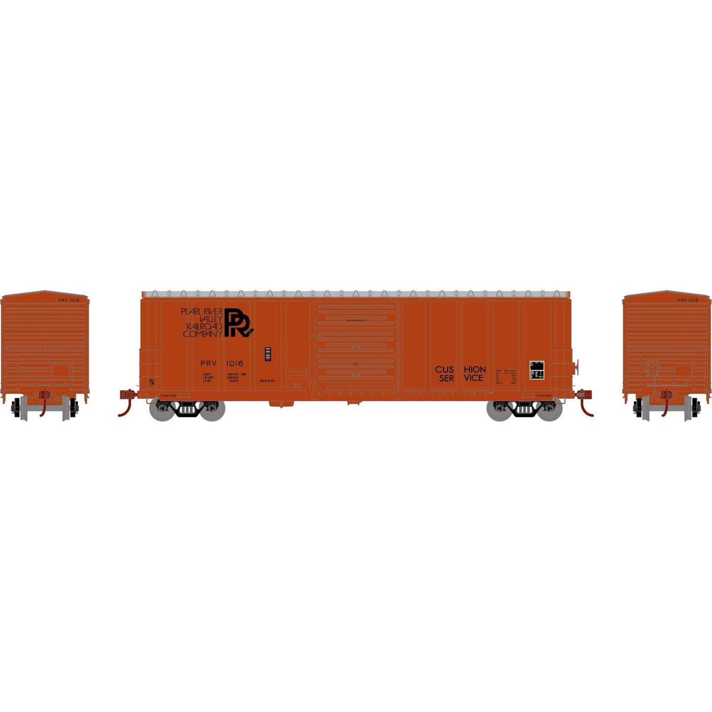 HO 50' PS 5277 Boxcar PRV #1016 Plastic Model (ATH15957)