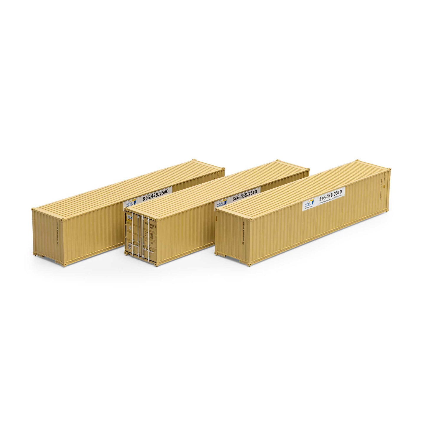 HO 40' Low Cube Container ANYU #2 (3) (ATH16390)