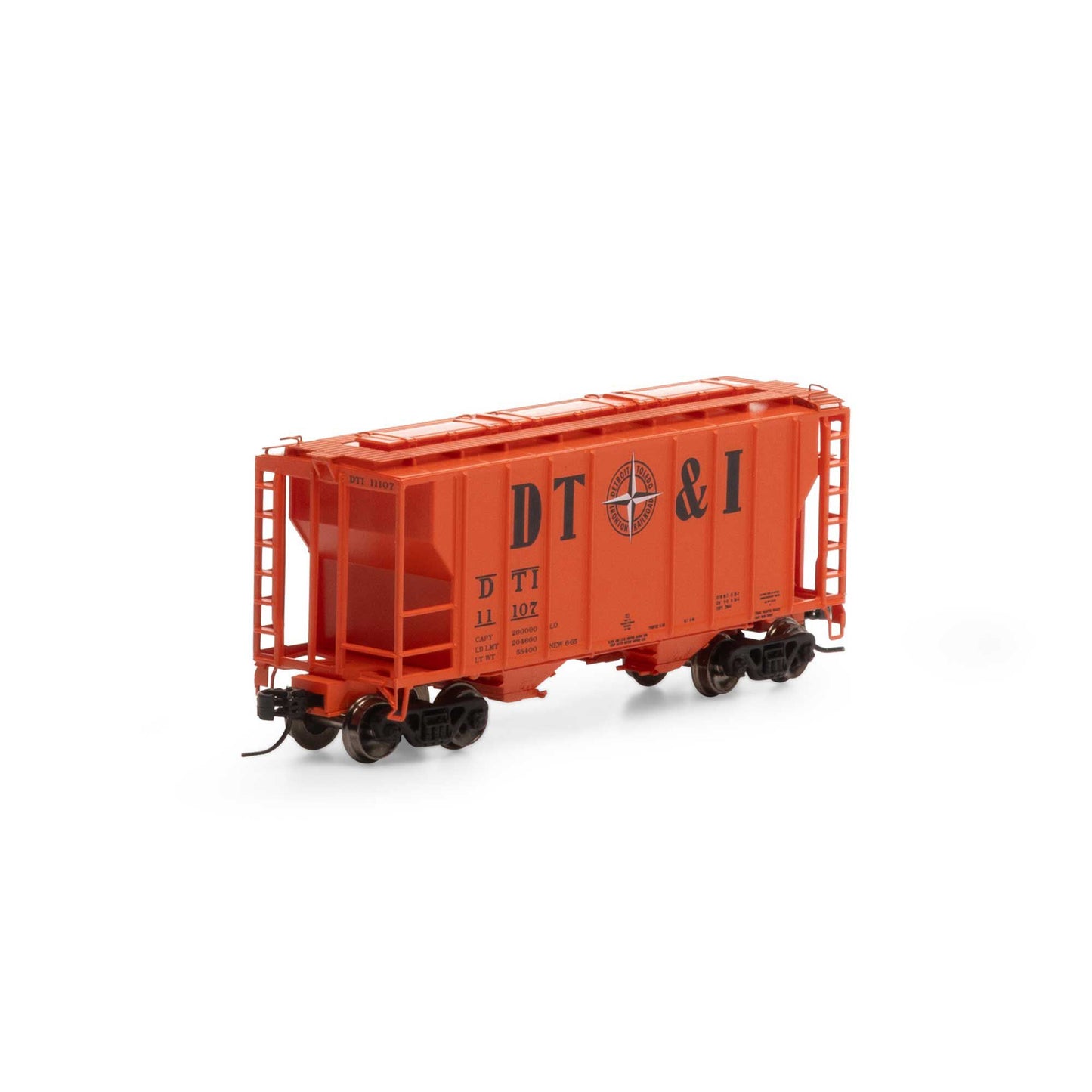 N PS-2 2600 Covered Hopper DT&I #11107 (ATH17249)