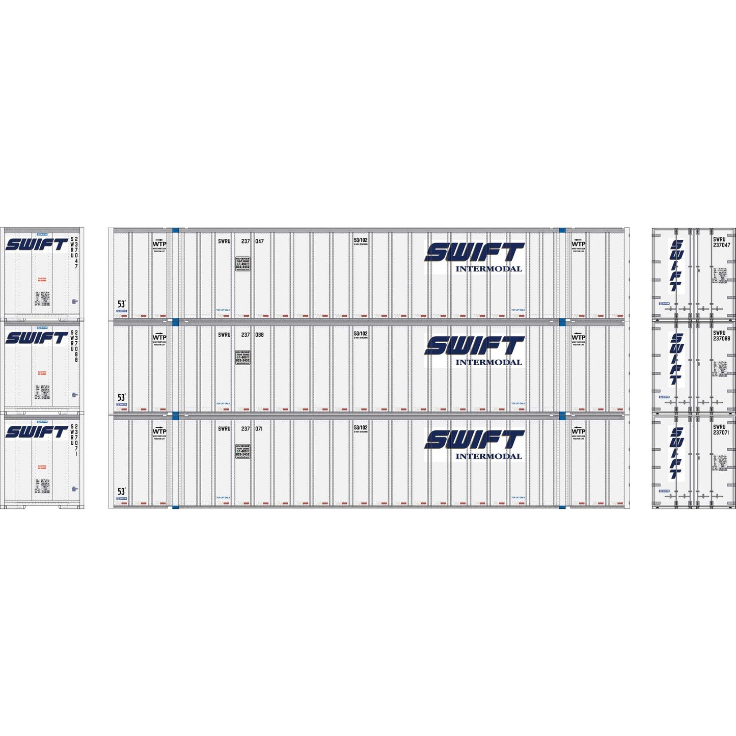 N 53' Stoughton Containers Swift # 1 Set (ATH17306)