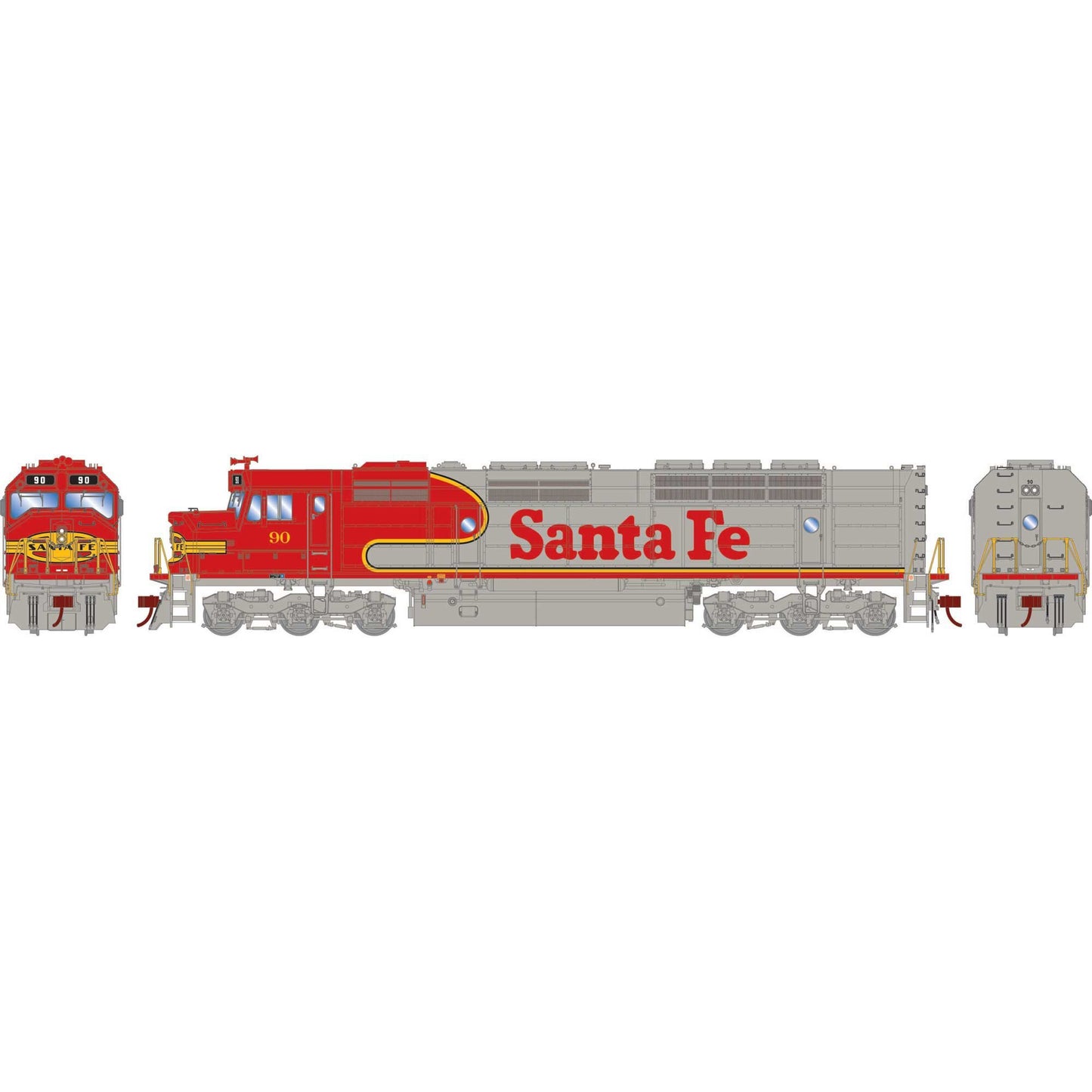 N FP45 Locomotive with DCC and Sound, ATSF #90 (ATH19180)