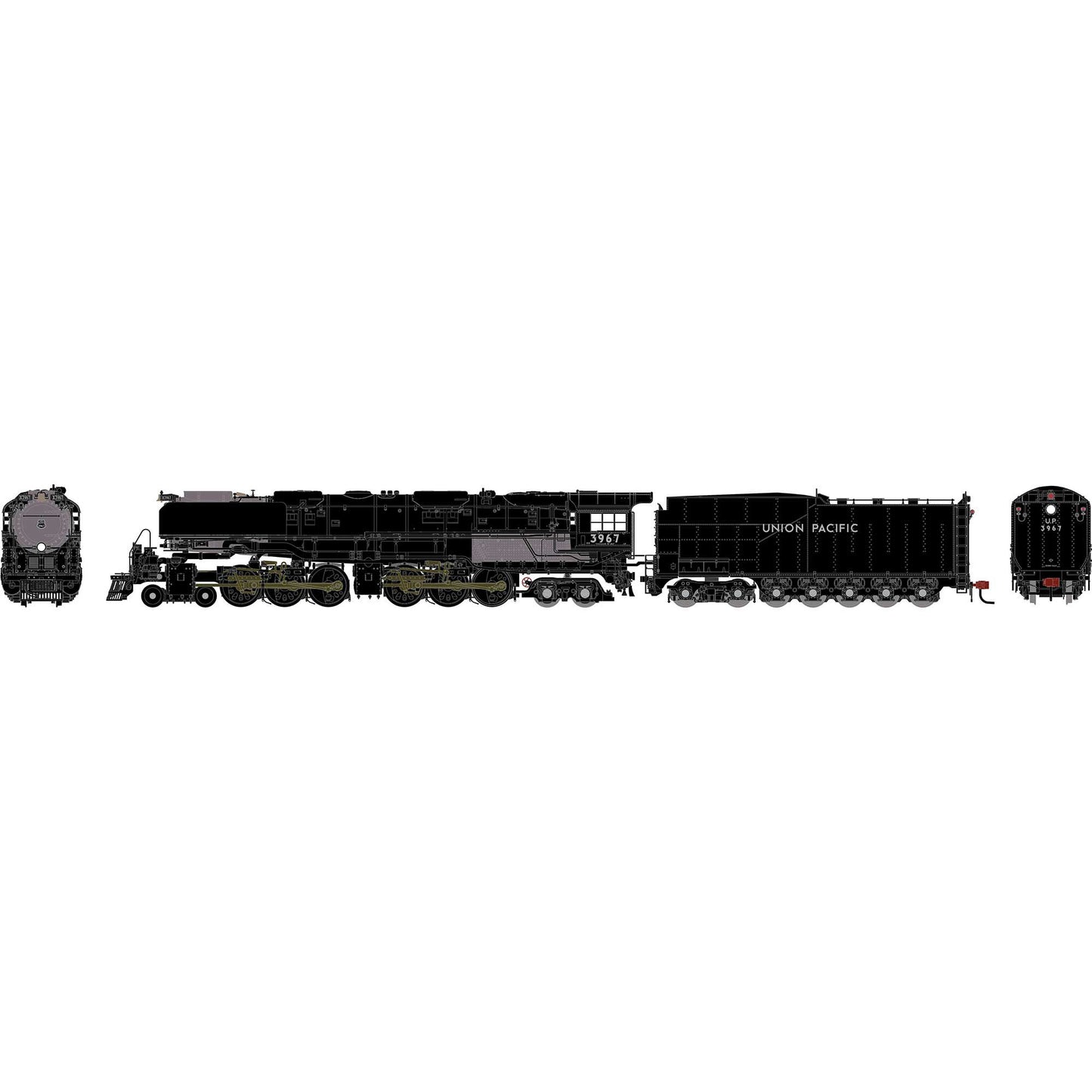 N 4-6-6-4 Union Pacific #3967 Challenger Steam Locomotive (ATH25543)