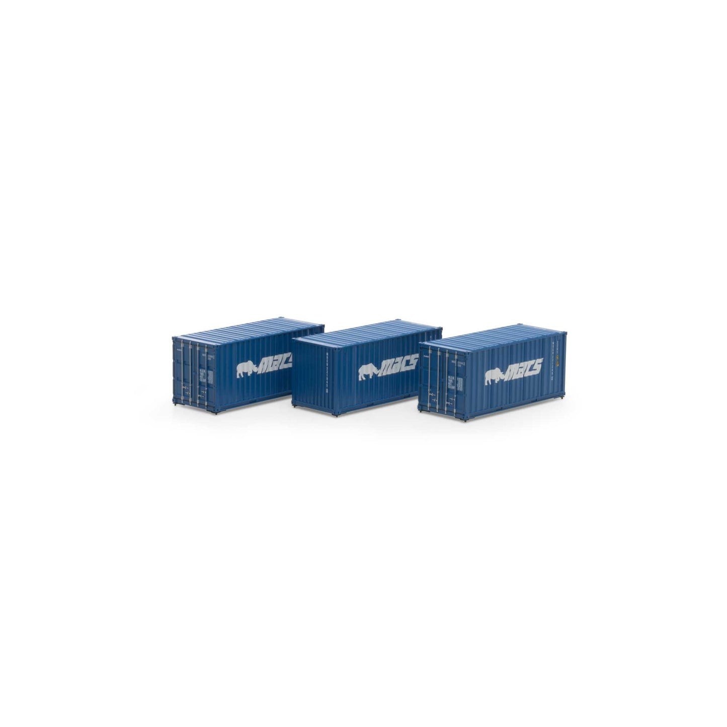 HO RTR 20' Corrugated Container MOCU #1 (3) (ATH27789)