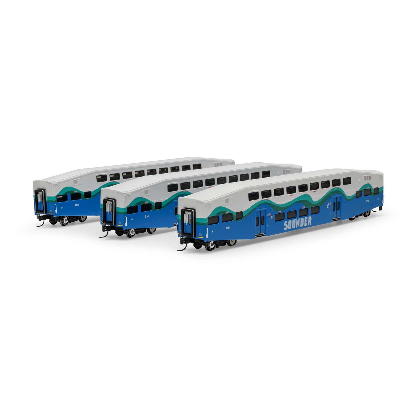 N Bombardier Passenger Coach SDRX #210 #214 #223 (3) (ATH28590)