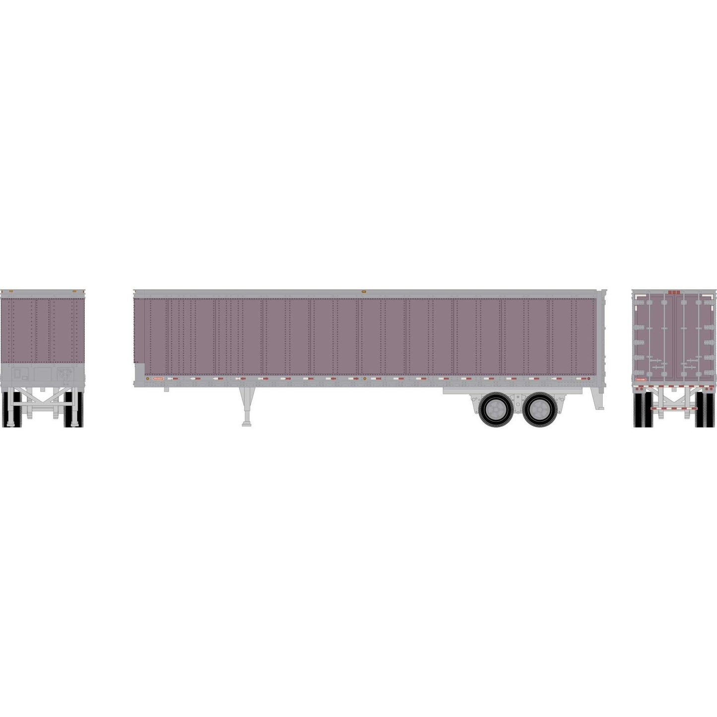 HO 45' Smooth Side Trailer Metallic Purple (ATH29083)