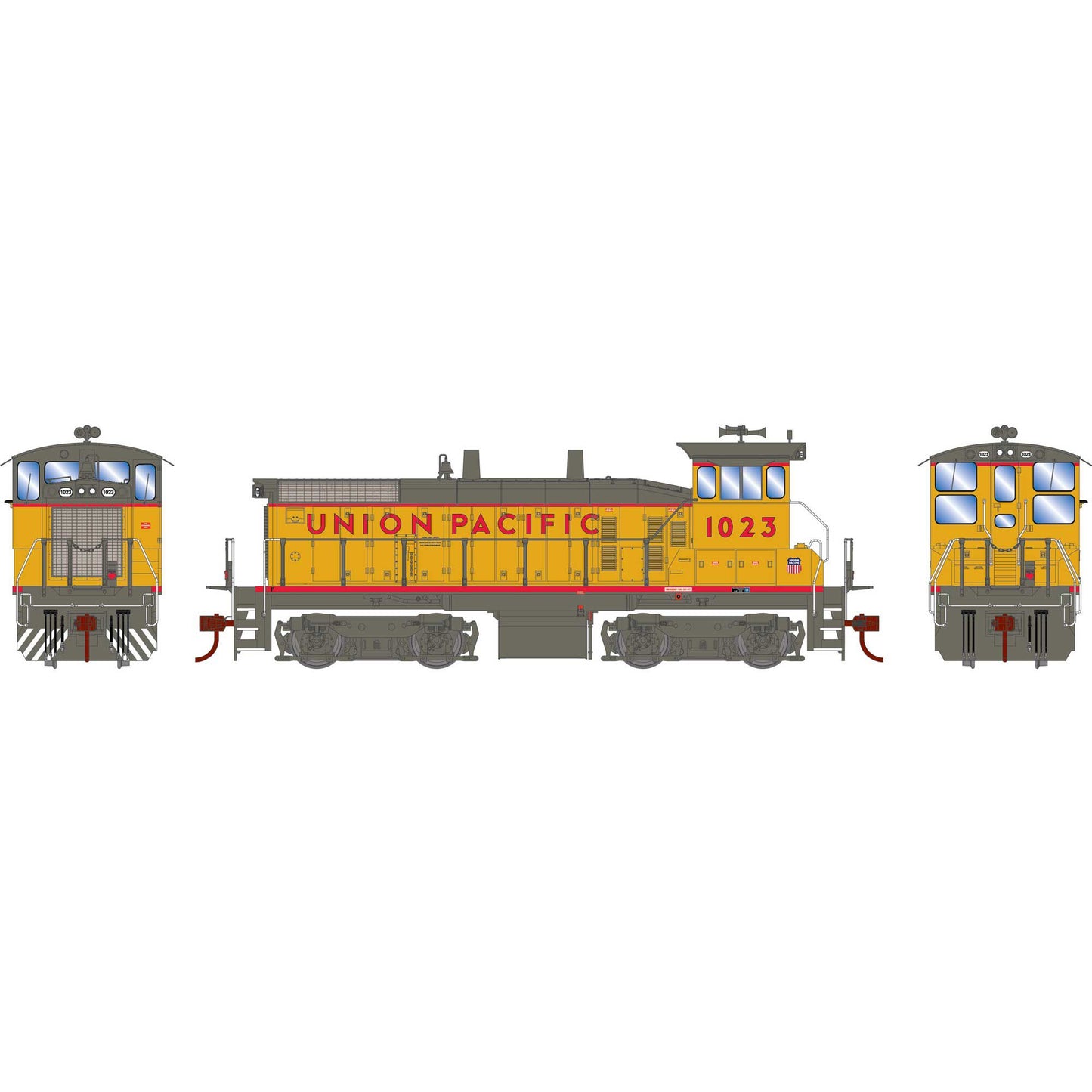 HO SW1500 Locomotive Union Pacific #1023 (ATH29667)