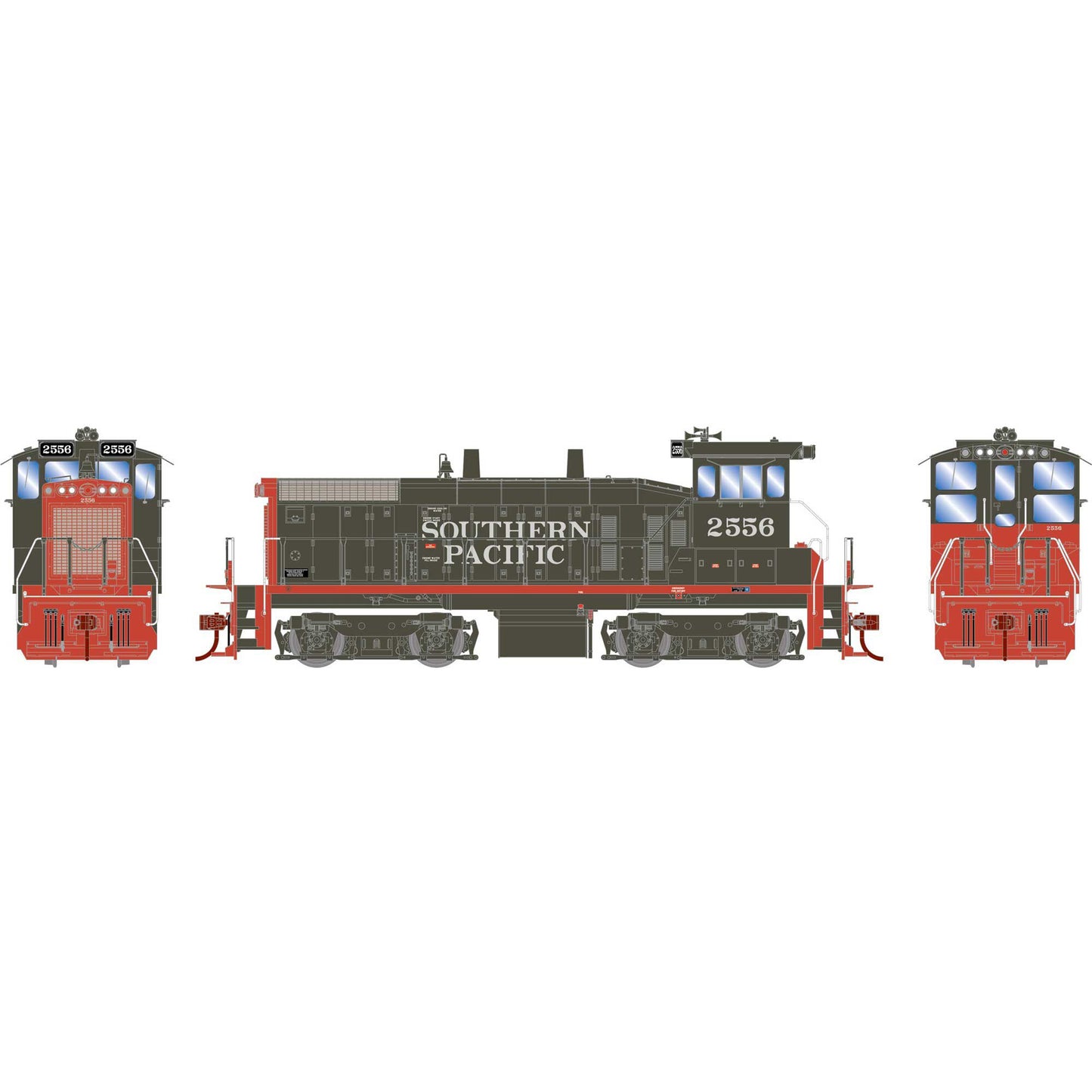 HO SW1500 Locomotive Southern Pacific 2556 (ATH29668)