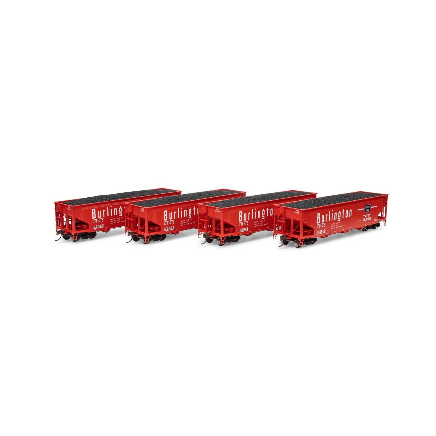HO 40' Offset Coal Hopper with Load, CB&Q #1 (ATH33081)