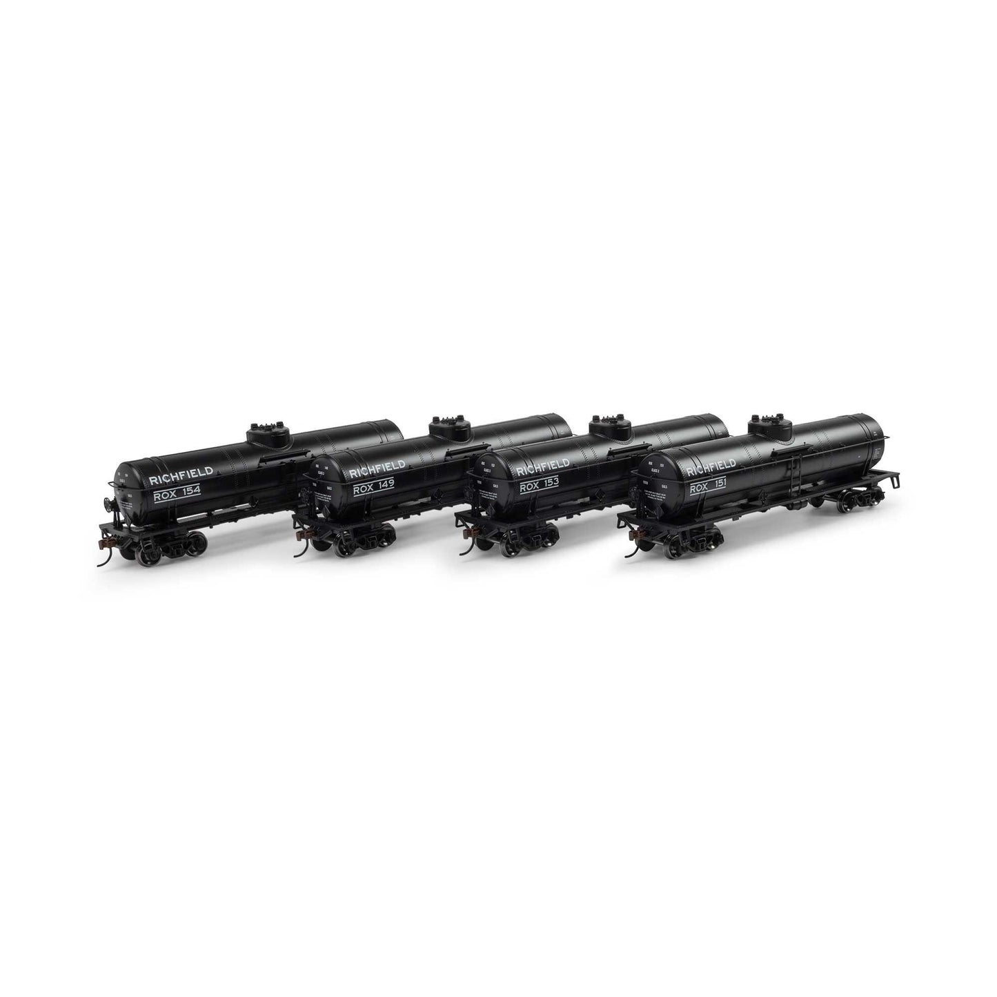 HO 1-Dome Tank Richfield/ROX Model Car 4-Pack (ATH3379)