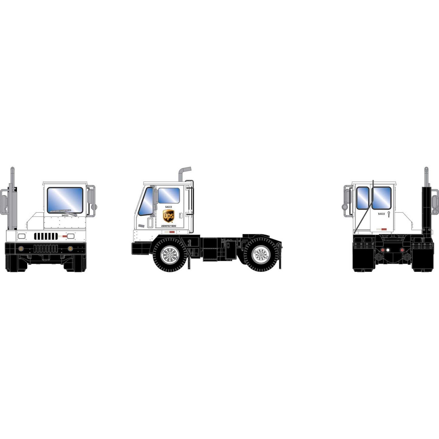 HO Modern Yard Tractor UPS #54222 (ATH39014)
