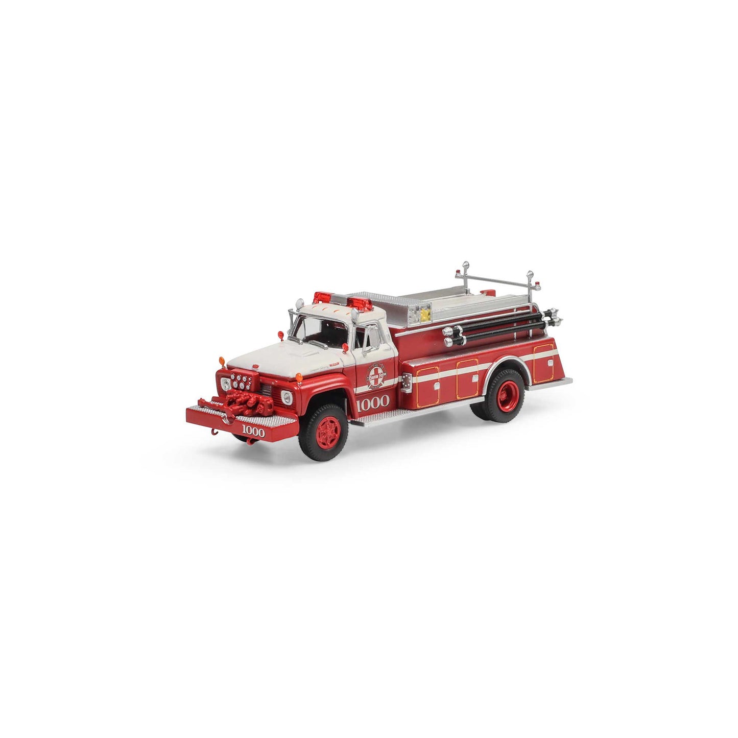 HO Ford F-850 Fire Truck Santa Fe #1000 (ATH4571)