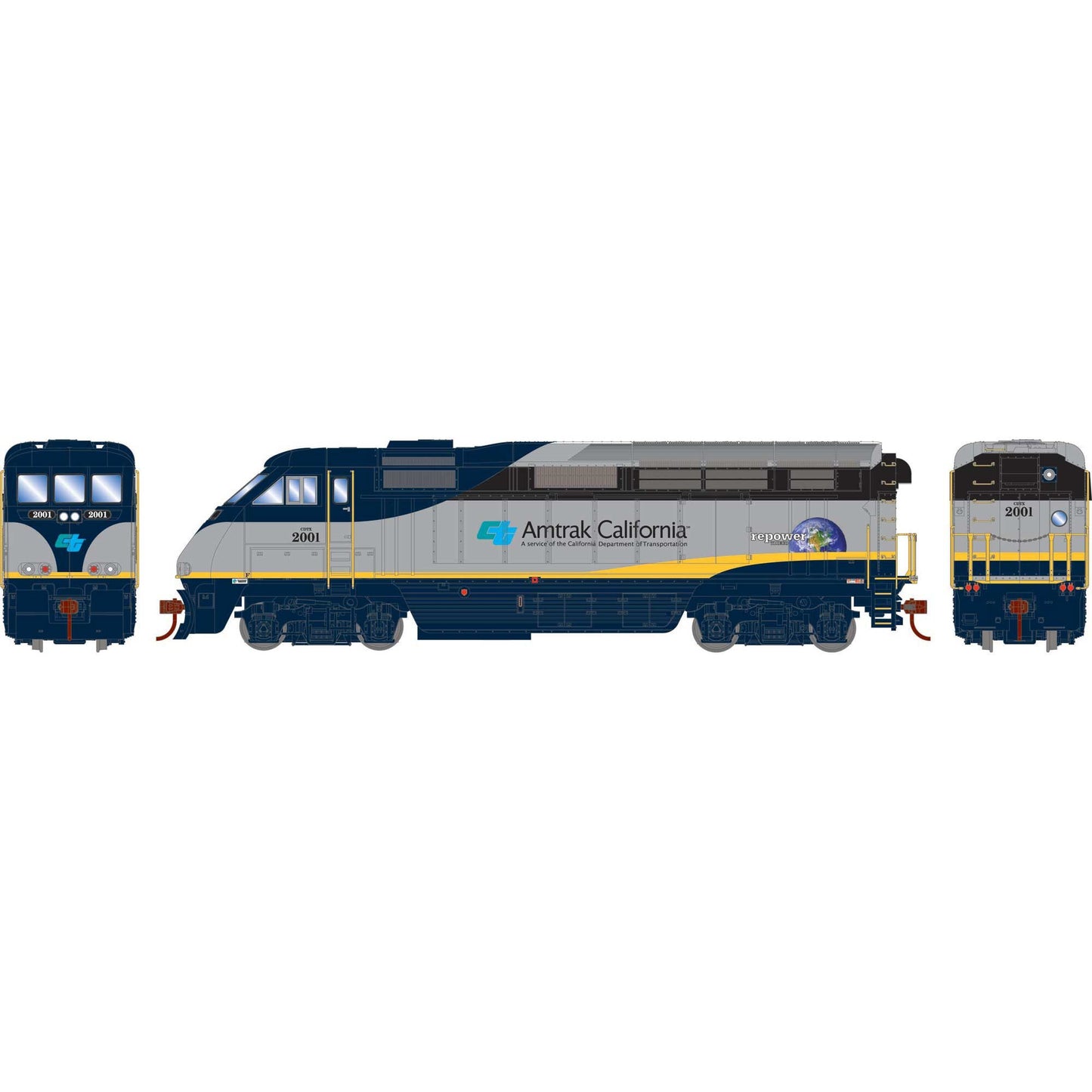 HO F59PHI Locomotive CDTX 2001 (ATH64850)