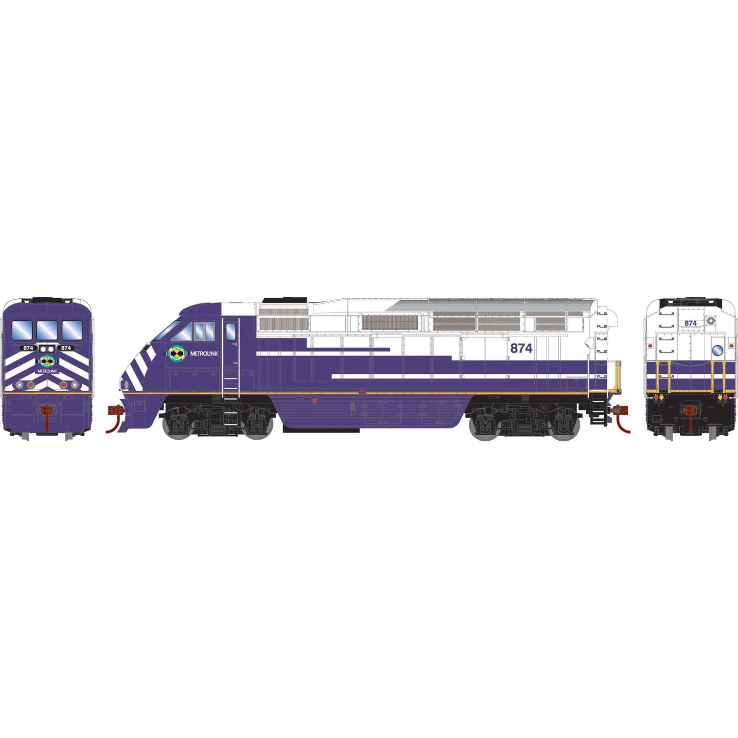 HO F59PHI Locomotive LL SCAX #874 (ATH64858)