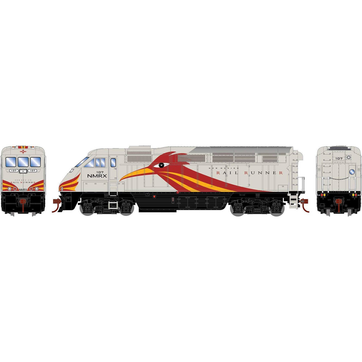 HO F59PHI Locomotive with DCC and Sound NMRX #107 (ATH64955)