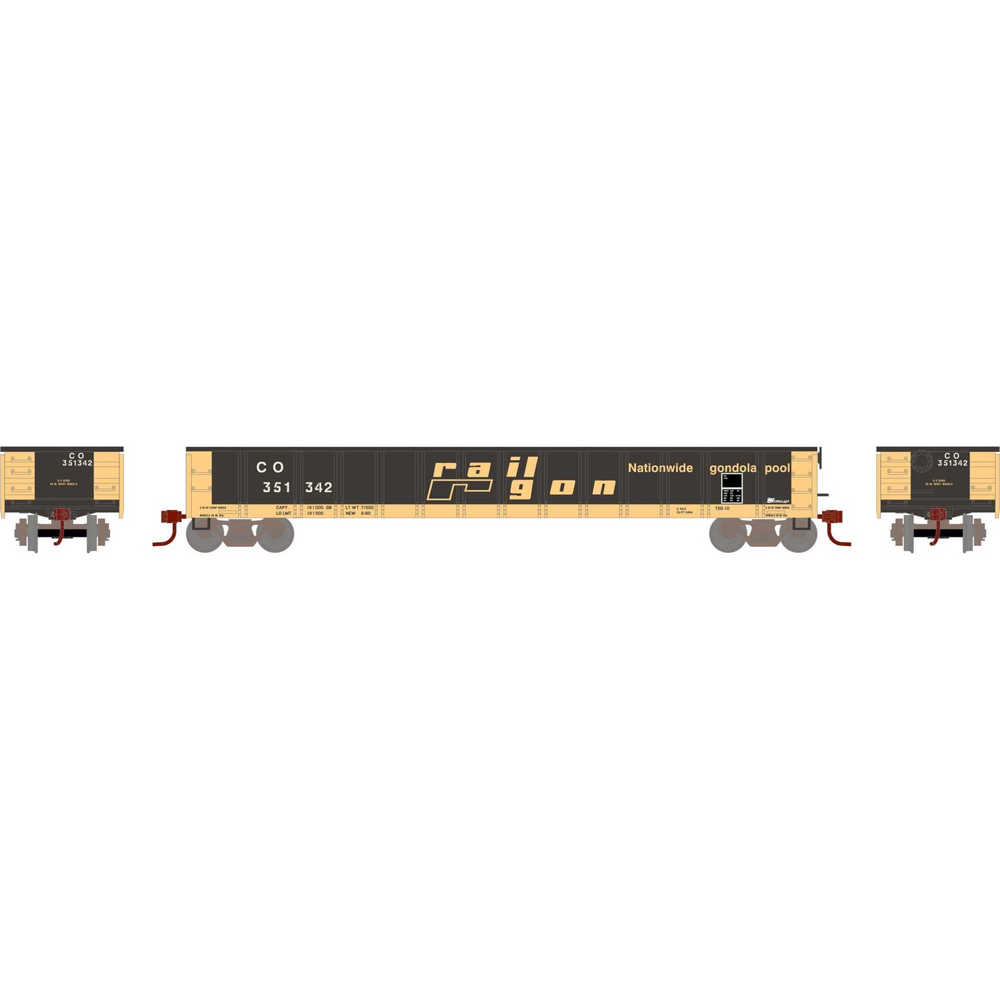 N 52' Mill Gondola C&O #351342 (ATH6621)